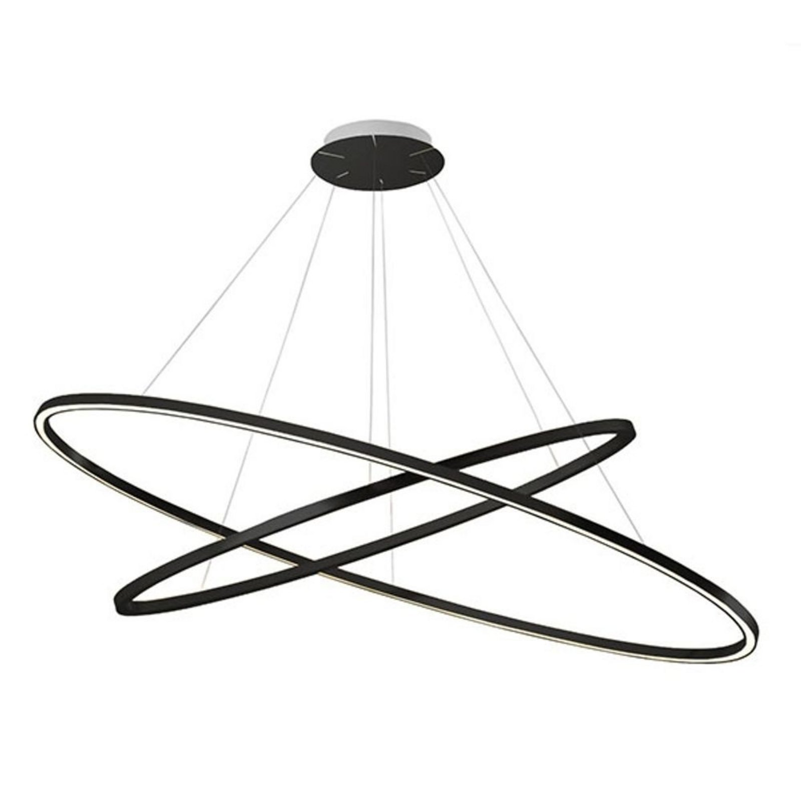 Ellisse Double Pendant Black - Nemo Lighting