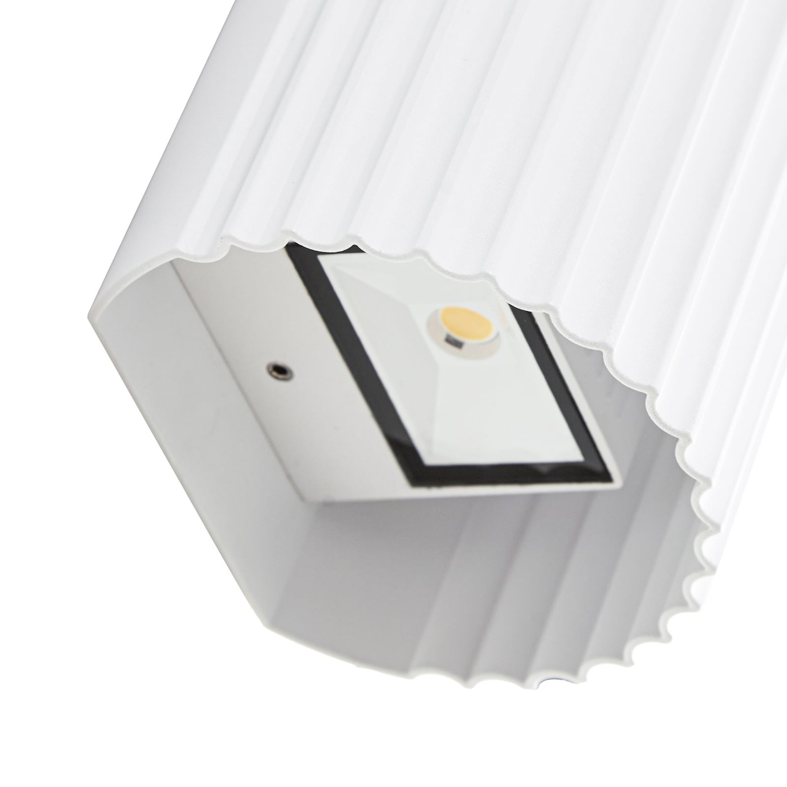 Ralino LED-Außenwandlampe, IP65, Aluminium, weiß, zweiflammig - Lindby