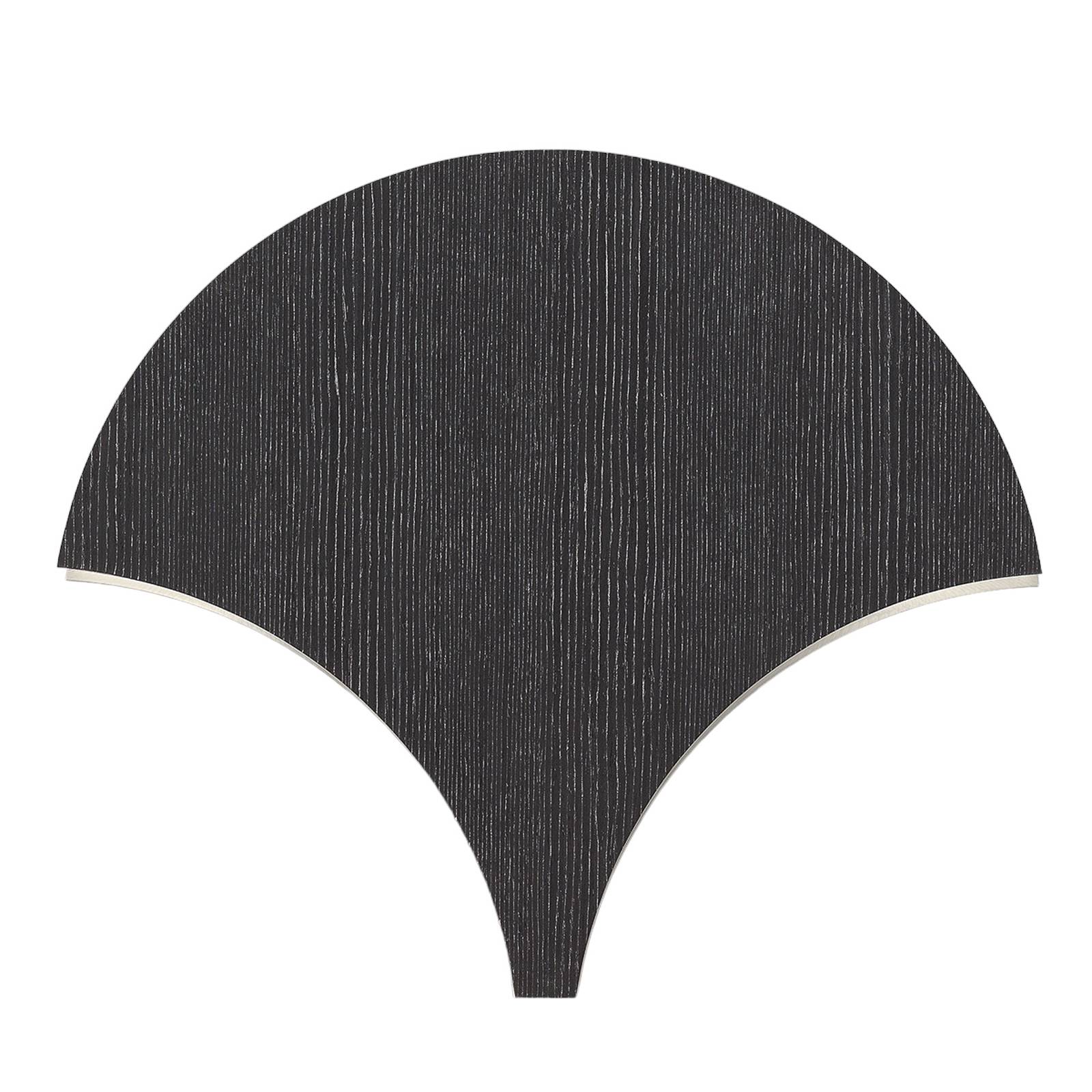 LED-Wandleuchte Palm, schwarz-silber