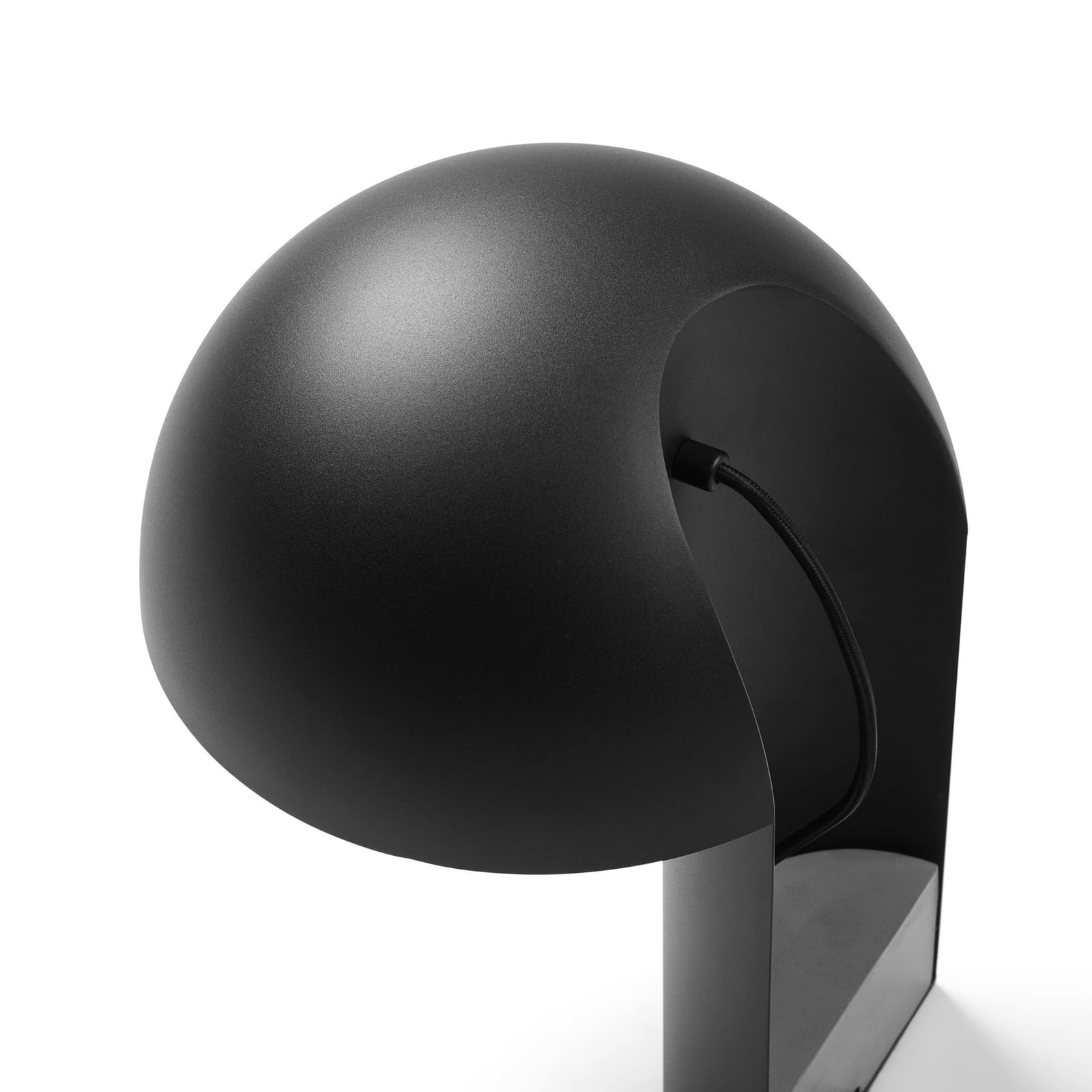 Leery Tischlampe, schwarz, Höhe 40 cm, Stahl, E27 - Gejst