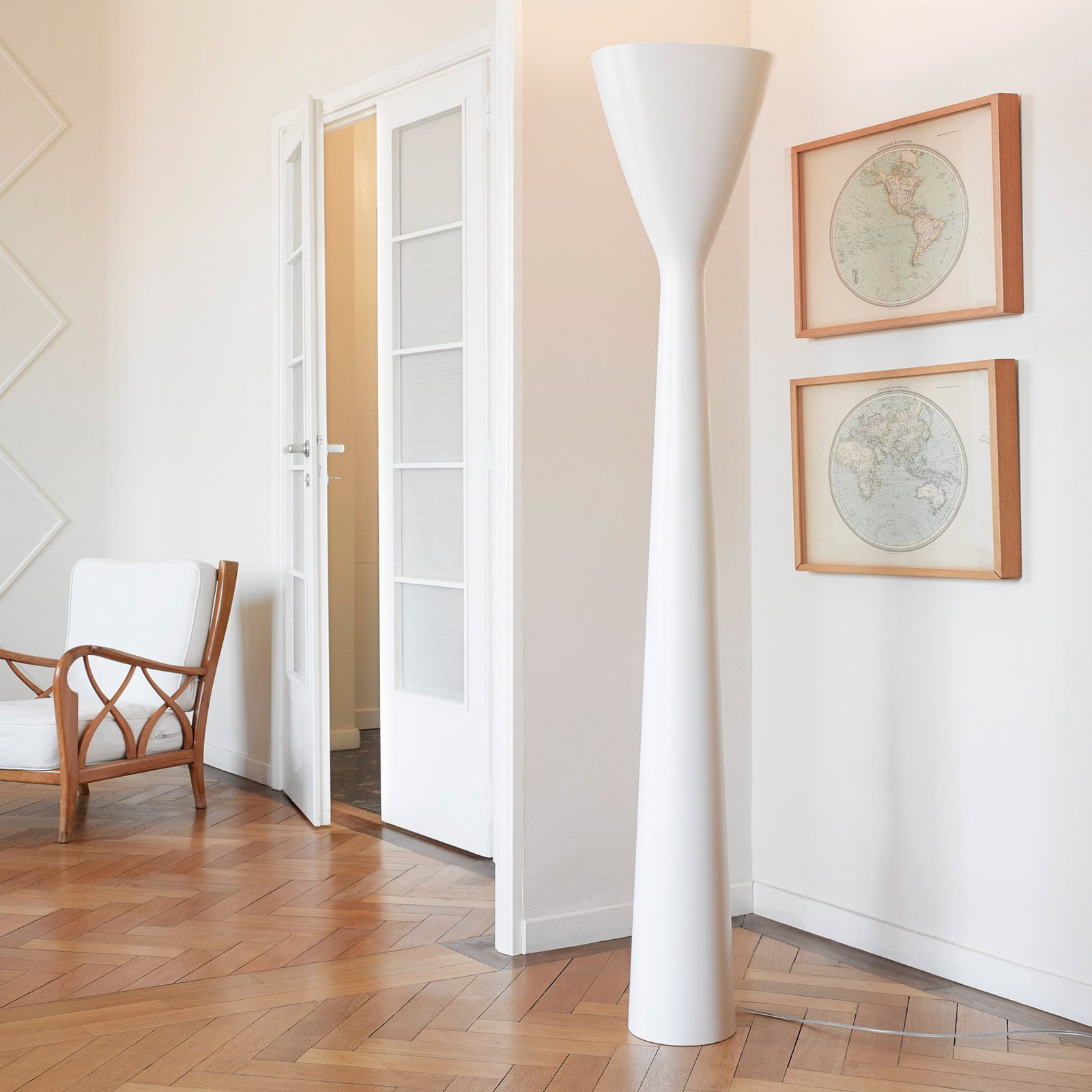 Carrara LED uplighter with dimmer