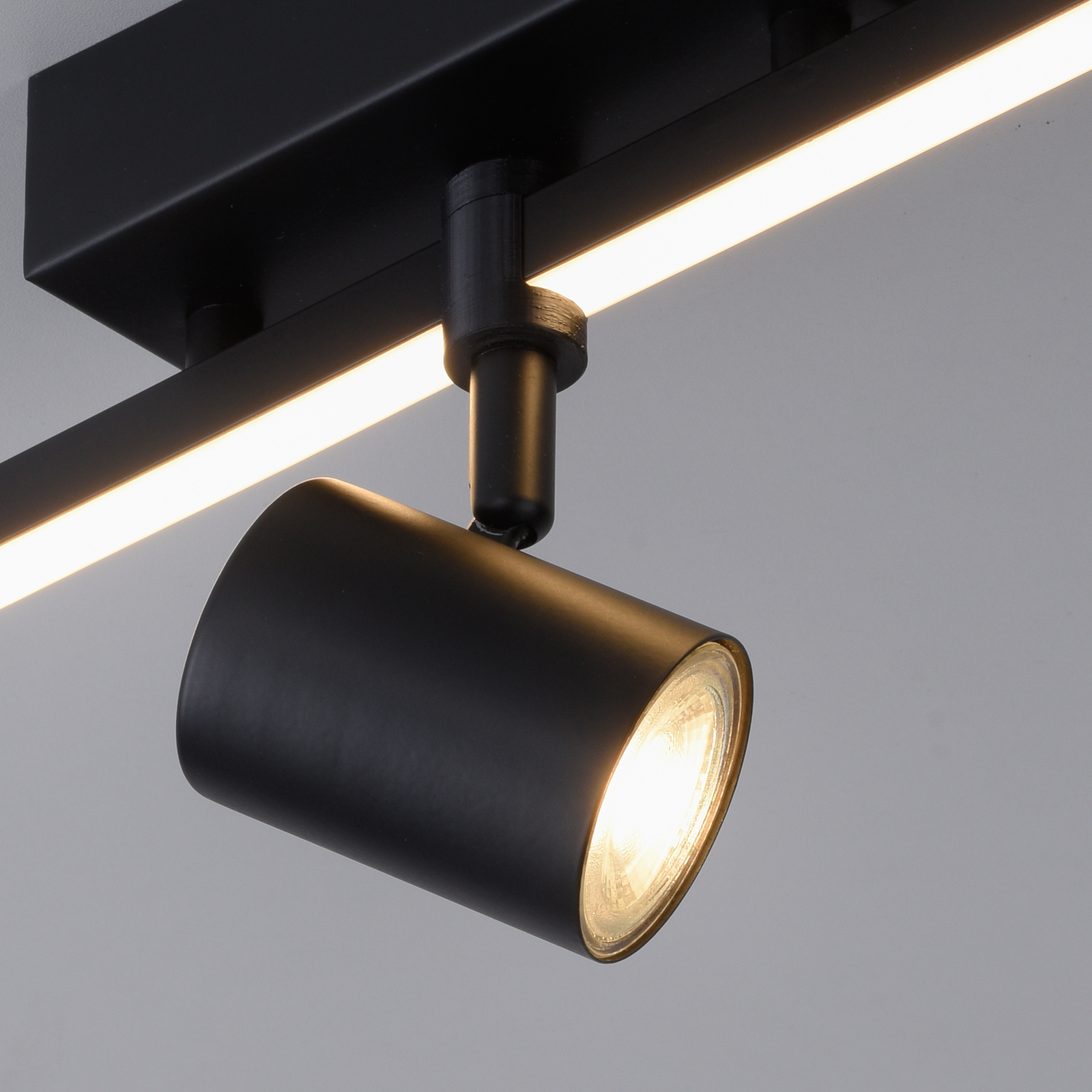 Barik LED-loftspot, sort, 1 lyskilde