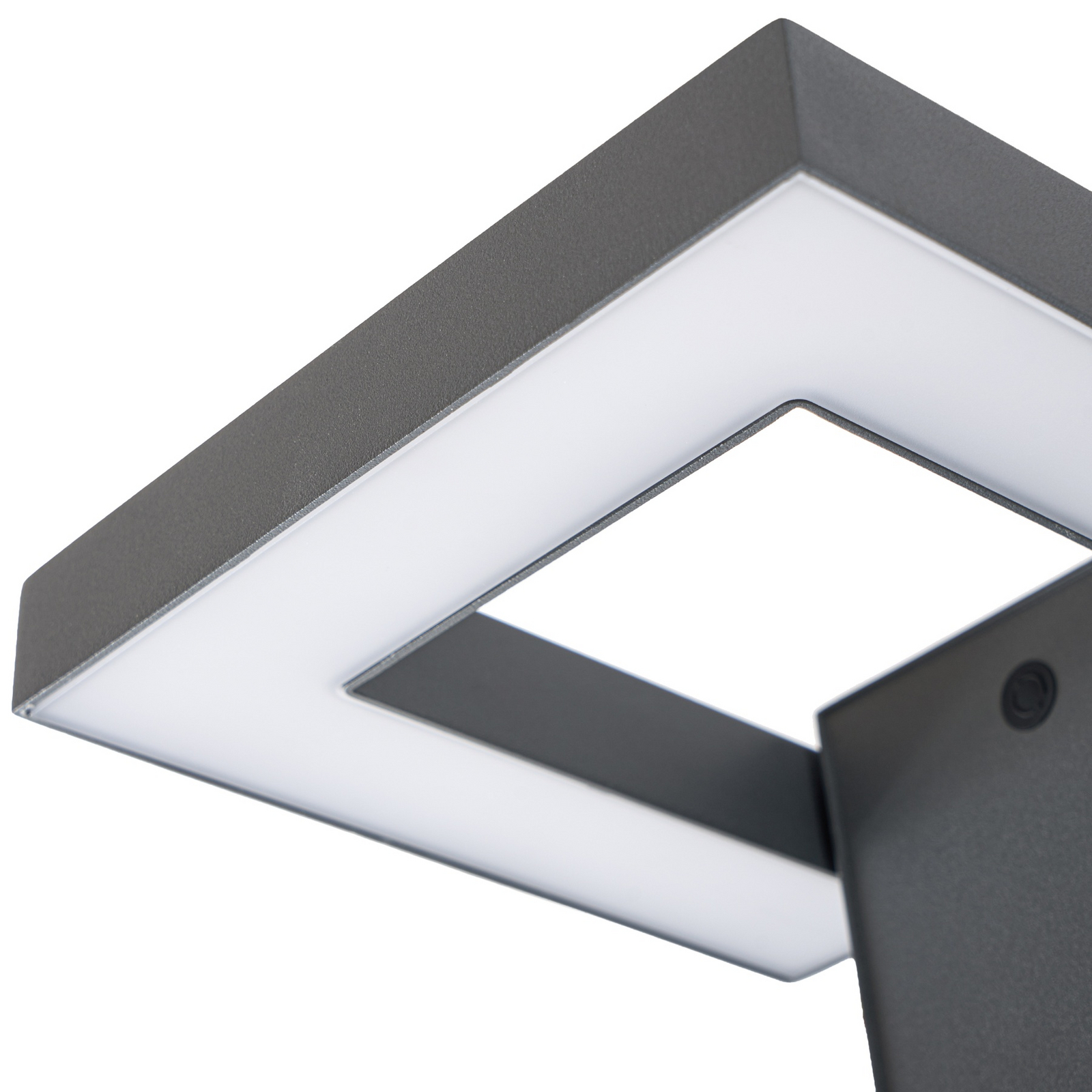 Lindby Candeeiro de parede exterior LED Orbin, cinzenta, inclinável, CCT, IP54