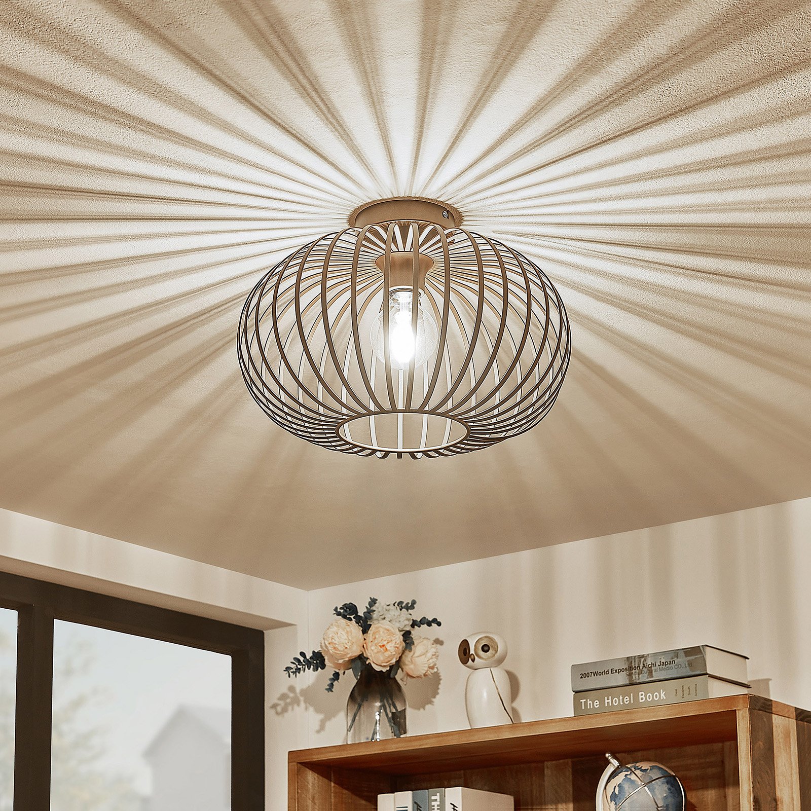 Nahele Stropní Lampa Coffee - Lindby