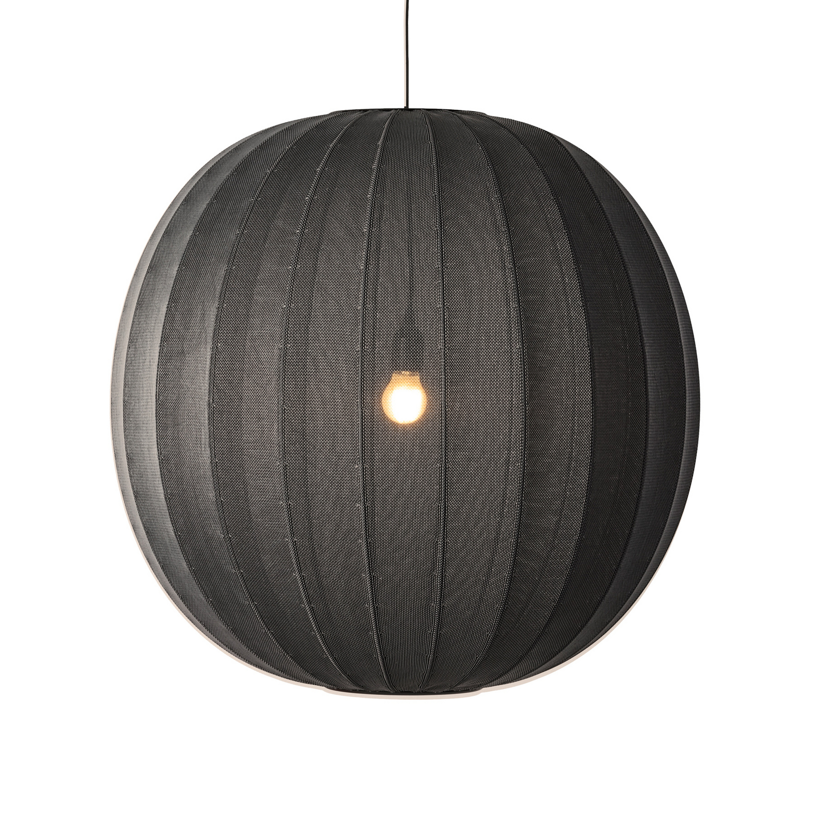 Knit-Wit 75 Round Taklampa Svart - Made By Hand
