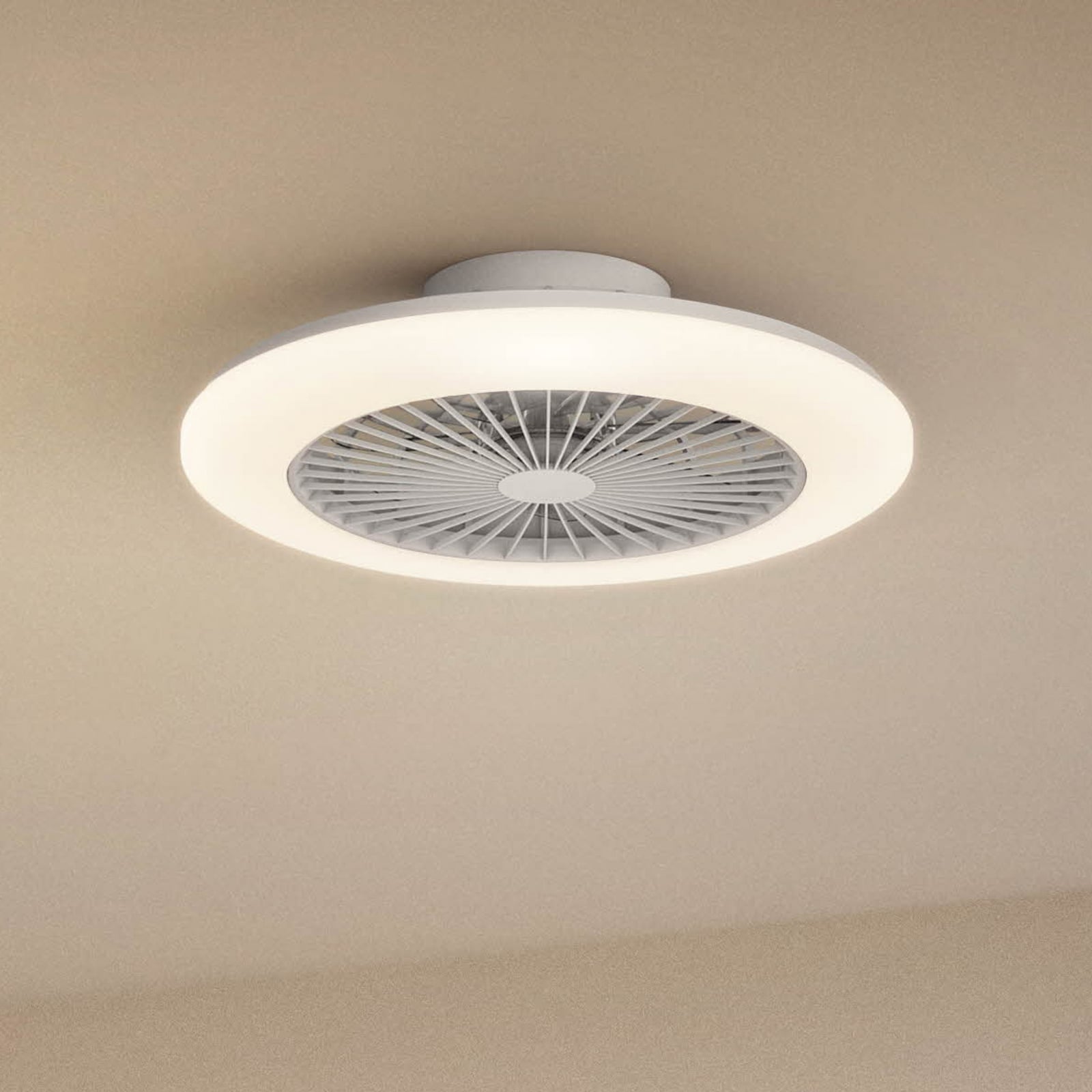 Philips Amigo LED stropni ventilator, visokosjajna bijela, 58 cm, CCT