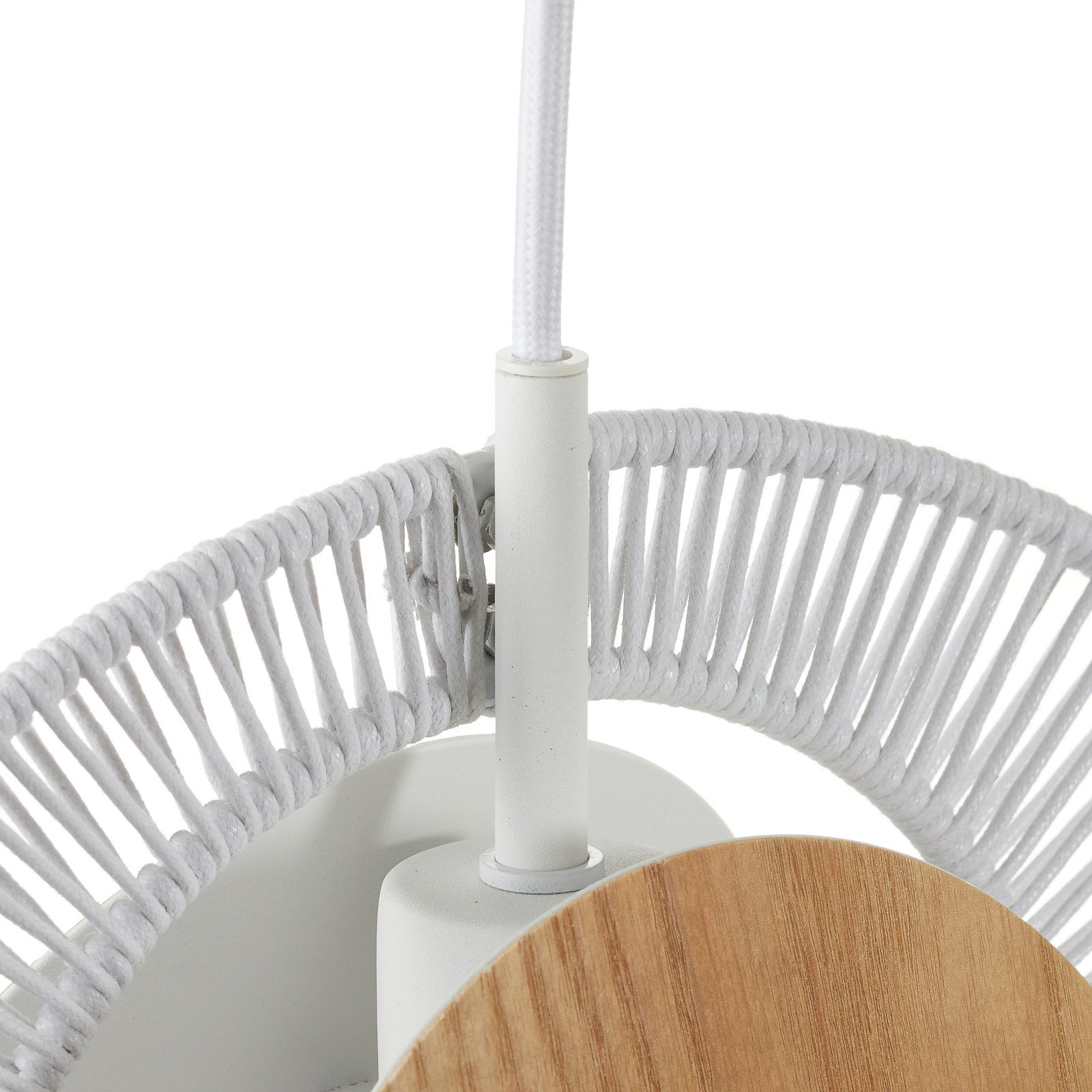 "Forestier" austrių dizaino pakabinamas šviestuvas, baltas
