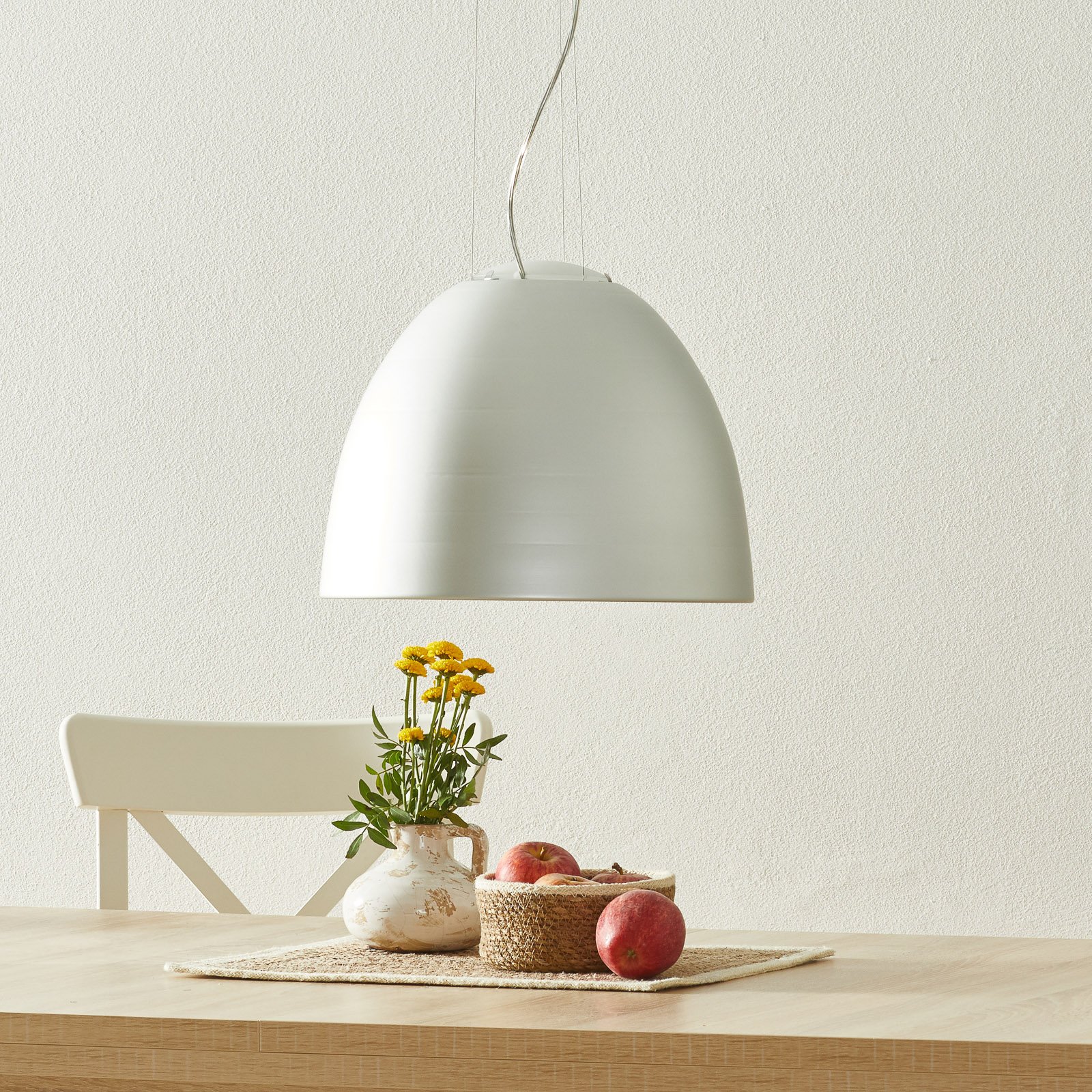 Artemide Nur Mini designer hanging light aluminium