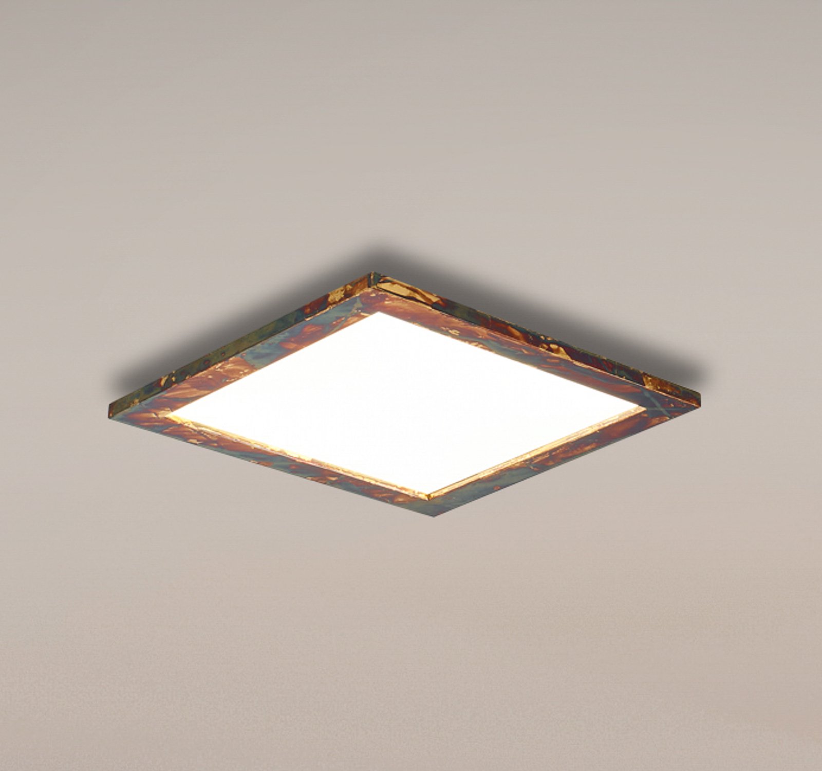 Quitani Panneau LED Aurinor, doré, 45 cm