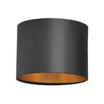 Alba lampshade, Ø 20 cm, E27, black/gold