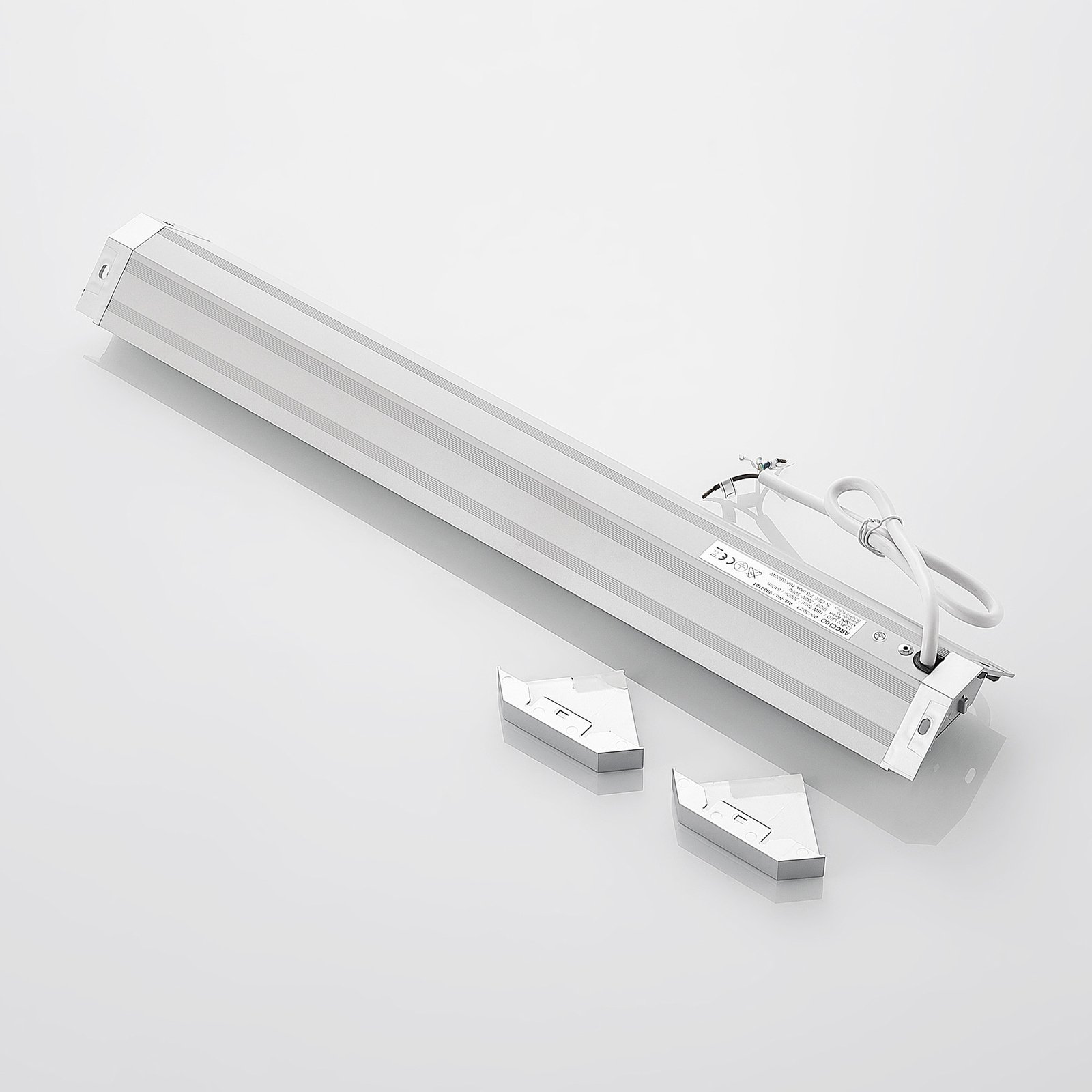 Arcchio Ovano LED-bänklampa, silver
