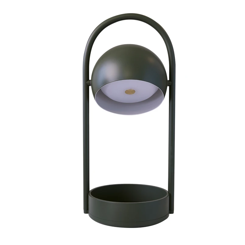 FRANDSEN – Ball Portable LED-Akku-Tischleuchte, olivgrün