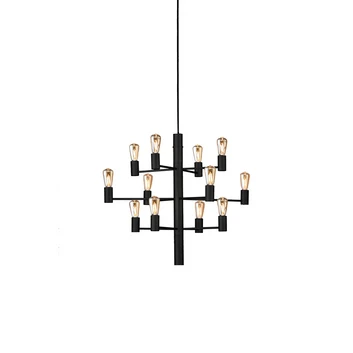 Manola 12 Lustre Noir Dimmable LED - Herstal