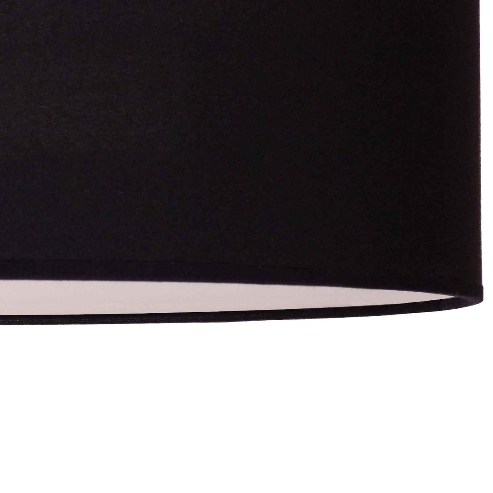 Euluna Roller Decke, Stoffschirm schwarz, Ø 40 cm
