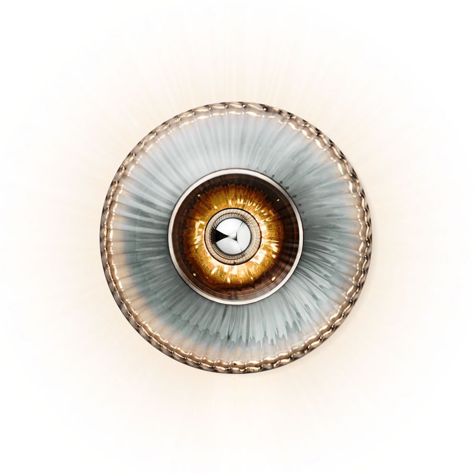 New Wave Optic Wall Lamp XL Smoke/Silver - Design By Us
