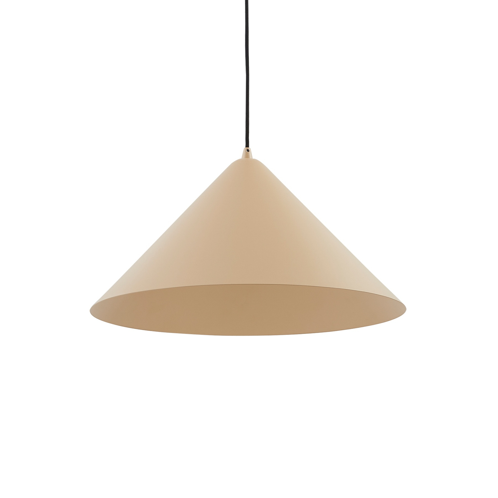 Lindby suspension Clarine, beige, Ø 50 cm, métal