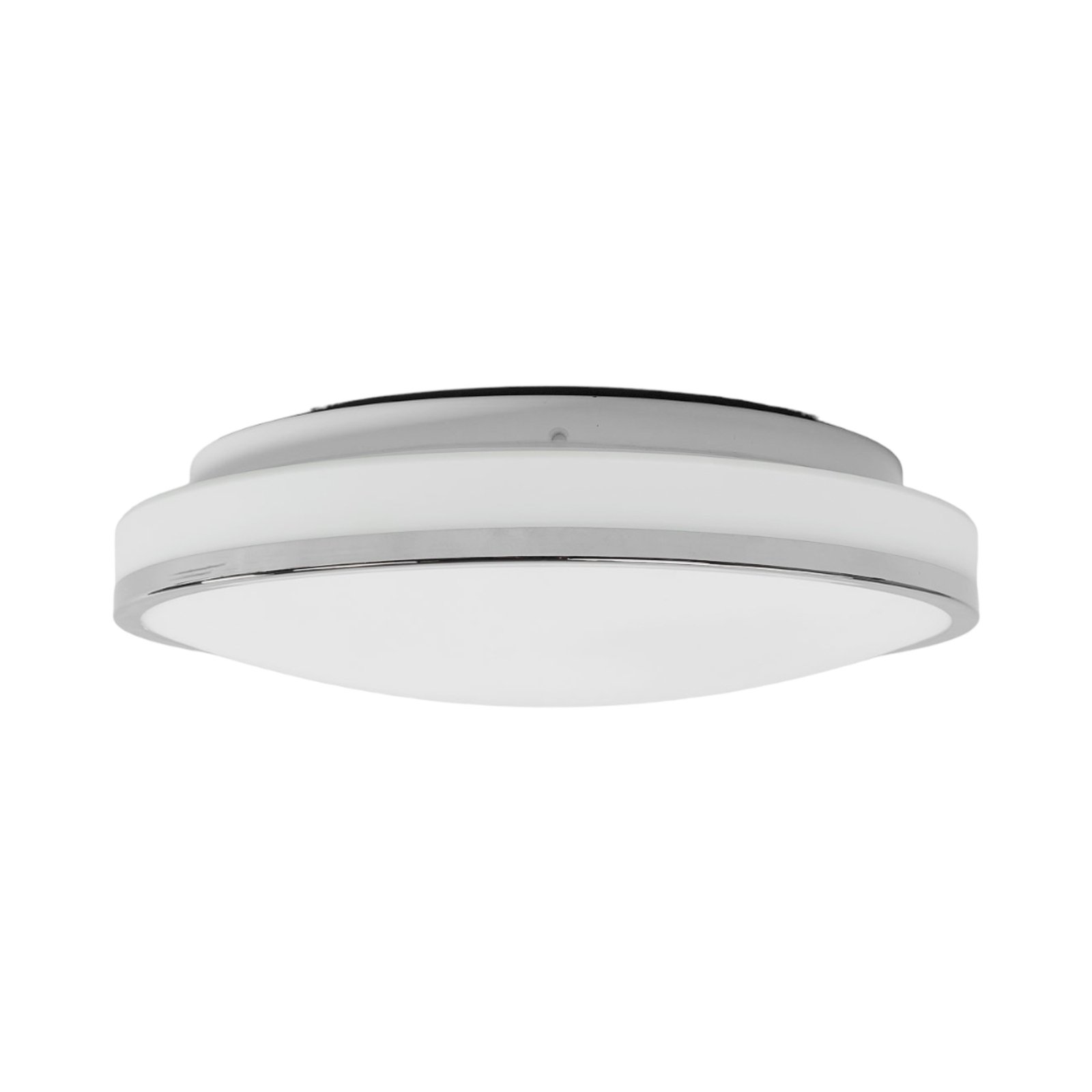 Lyss Round LED Ceiling Lamp IP44 Ø34 Chrome - Lindby