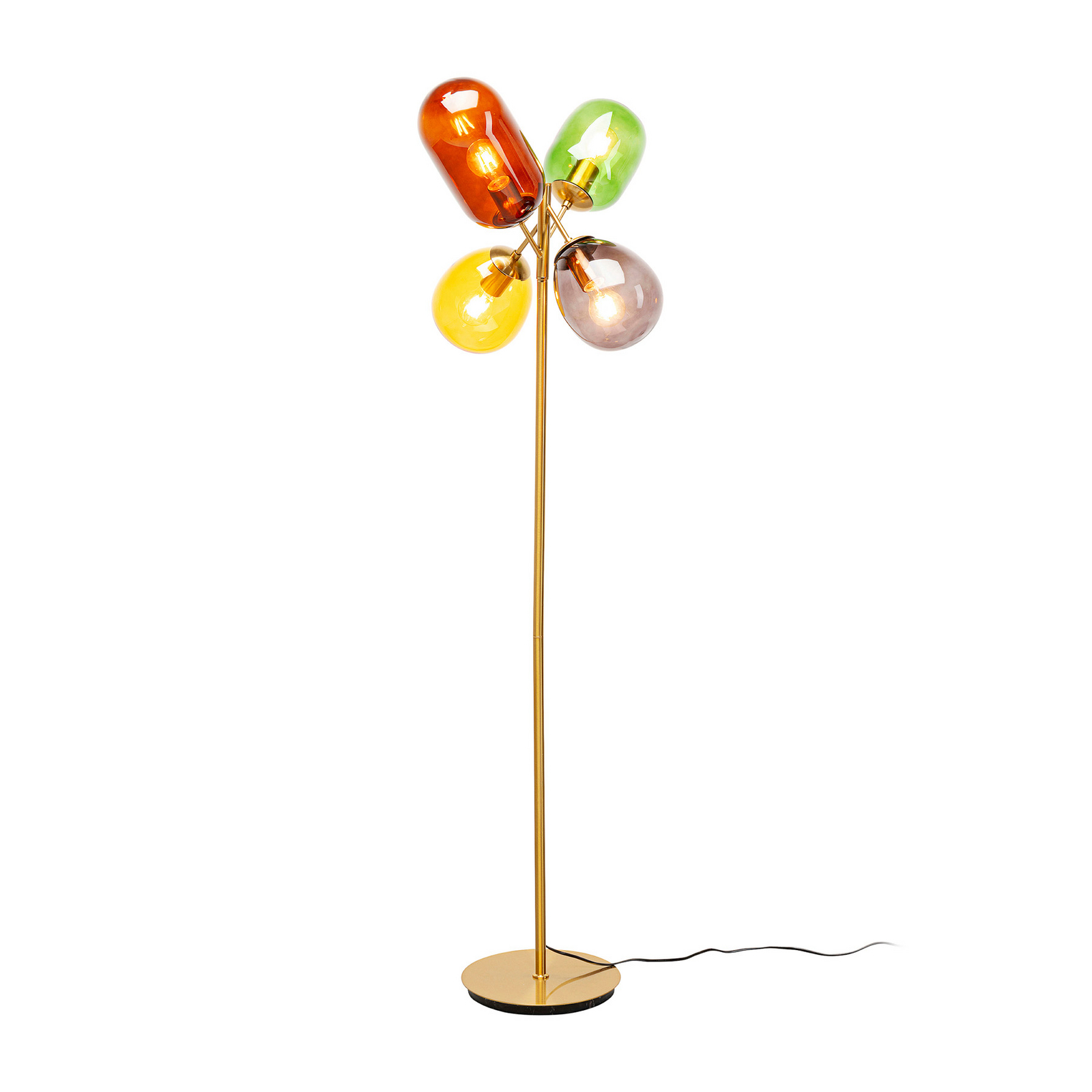 Lampe sur pied KARE Balloon Dance, multicolore, verre, 160 cm, E27