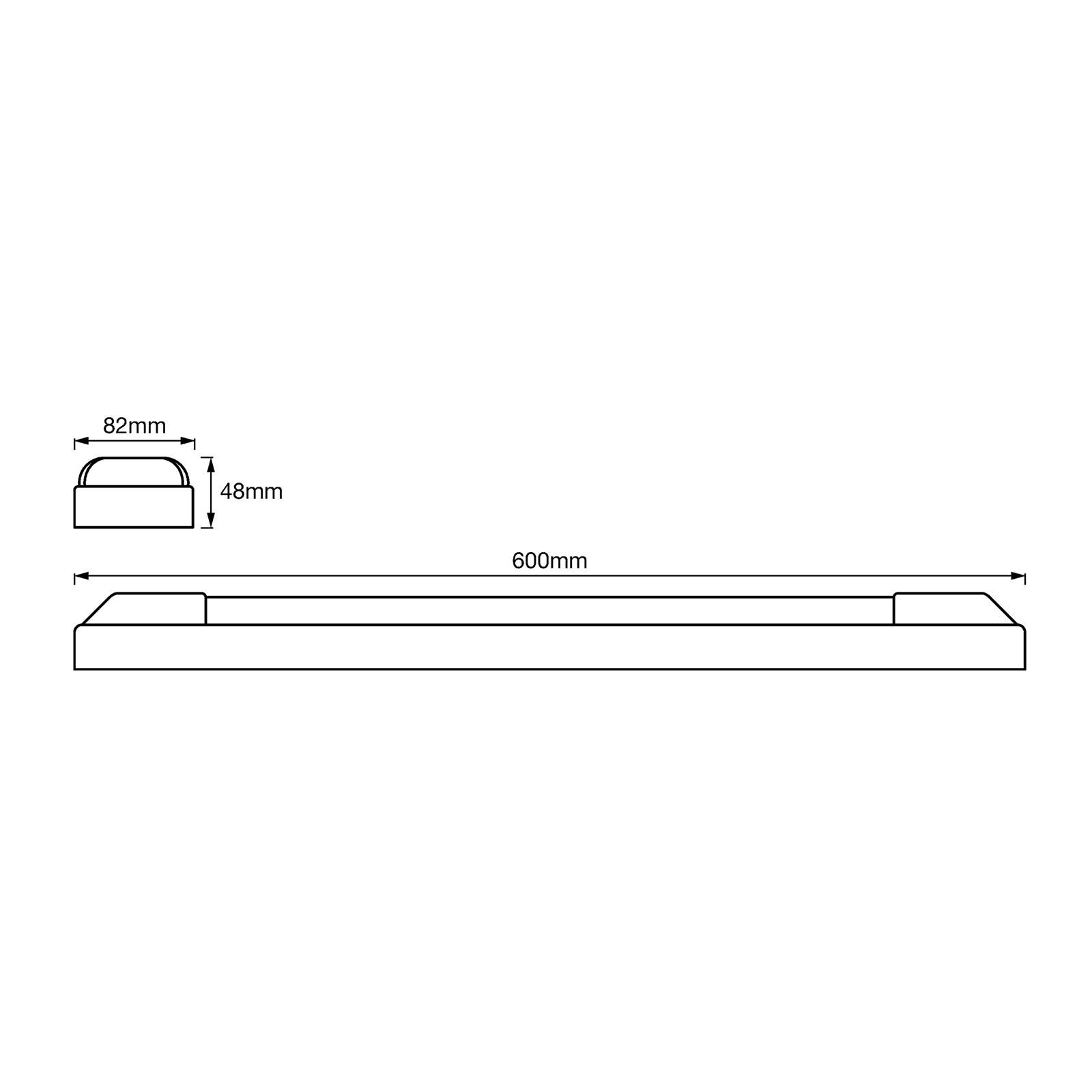 LEDVANCE Power Batten Dopp lampa sufitowa 60cm 3000K