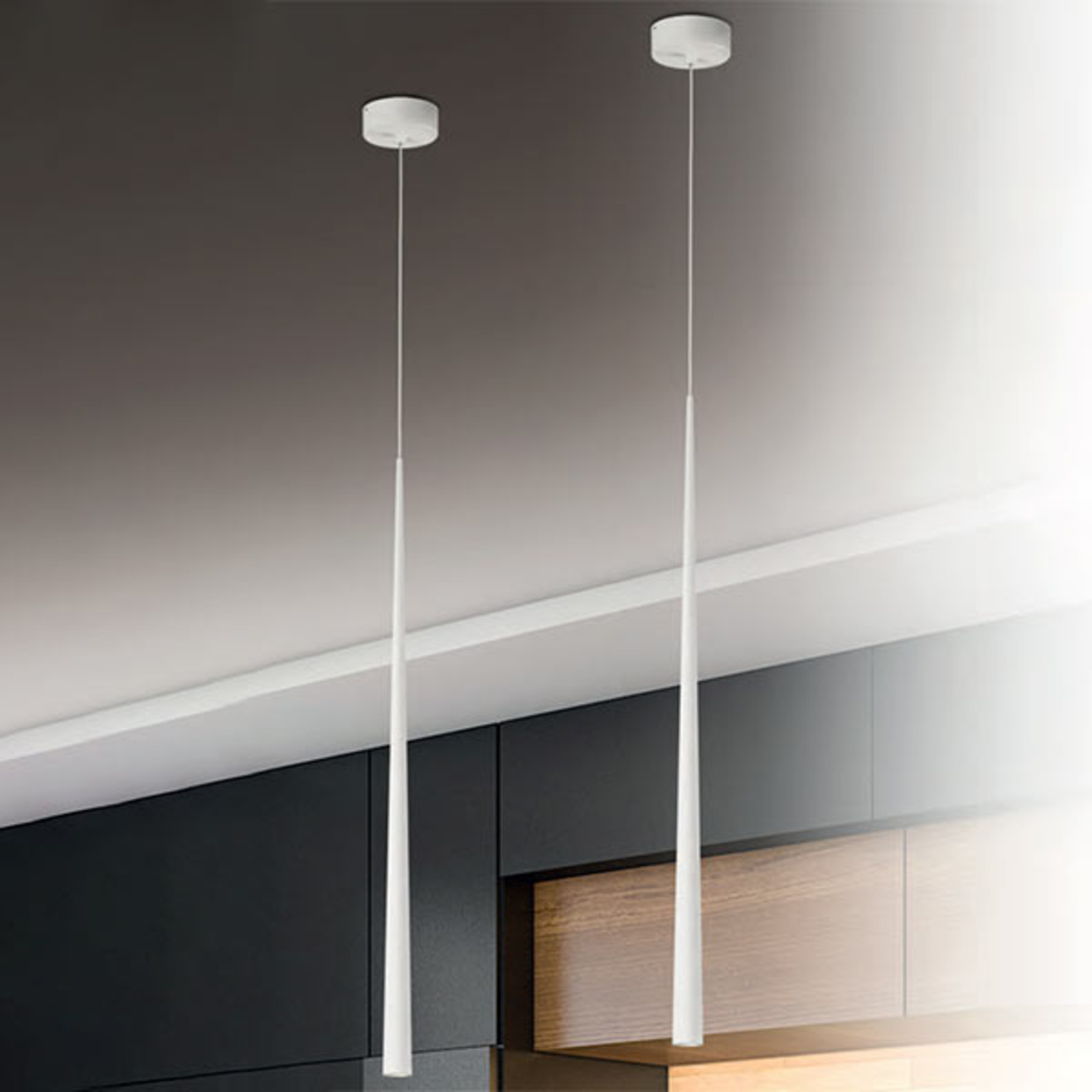 Bendis - schlanke LED-Pendellampe