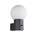 Āra sienas lampa Mures, antracīta krāsā, augstums 28 cm, metāls, sensors