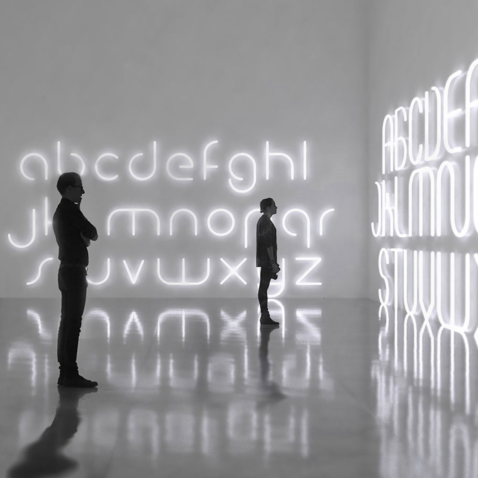 Artemide Alphabet of Light muur kleine letter v