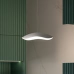 Bover LED hanglamp Valentina S24, grijs/wit