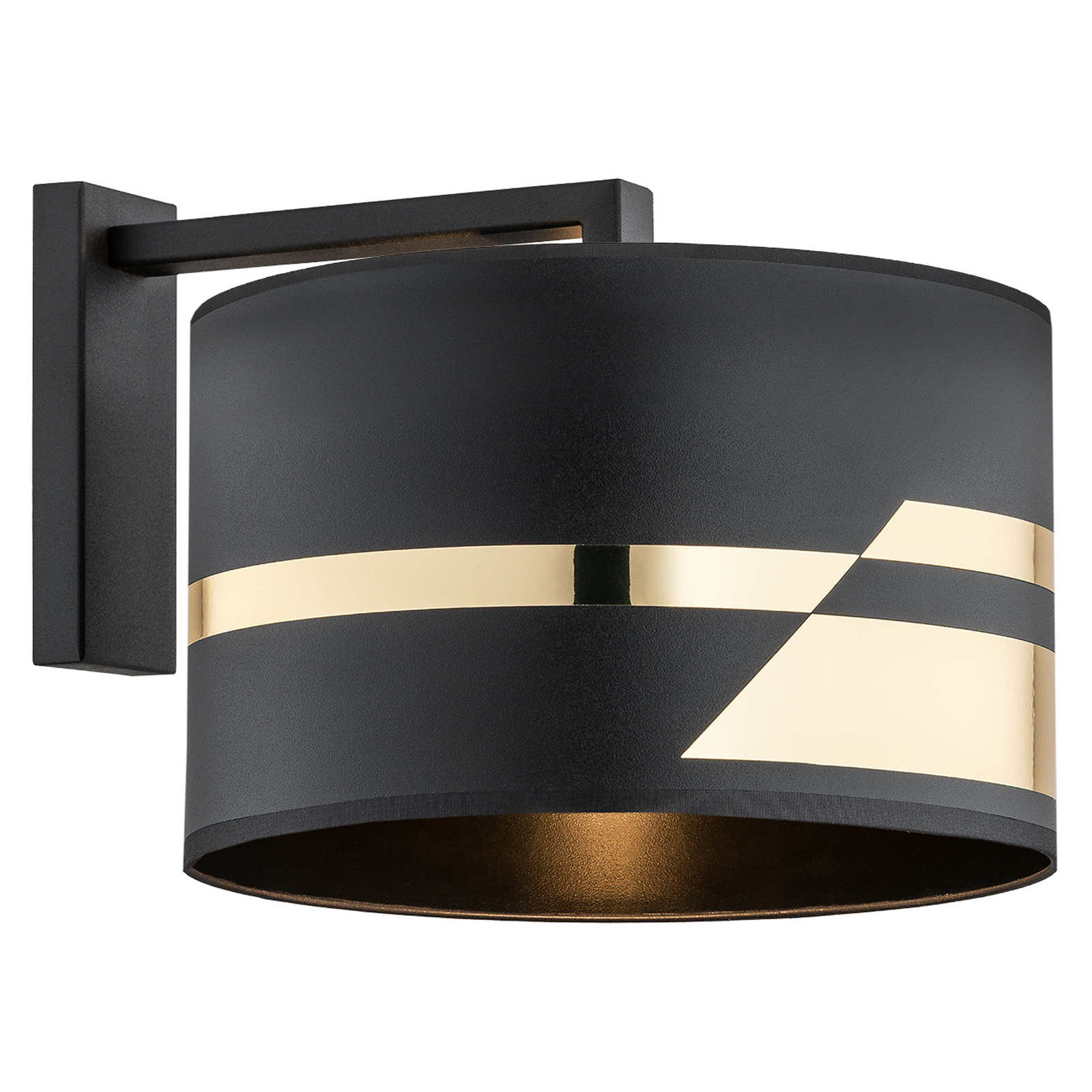 Wandlampe Miramar mit dekoriertem Textilschirm