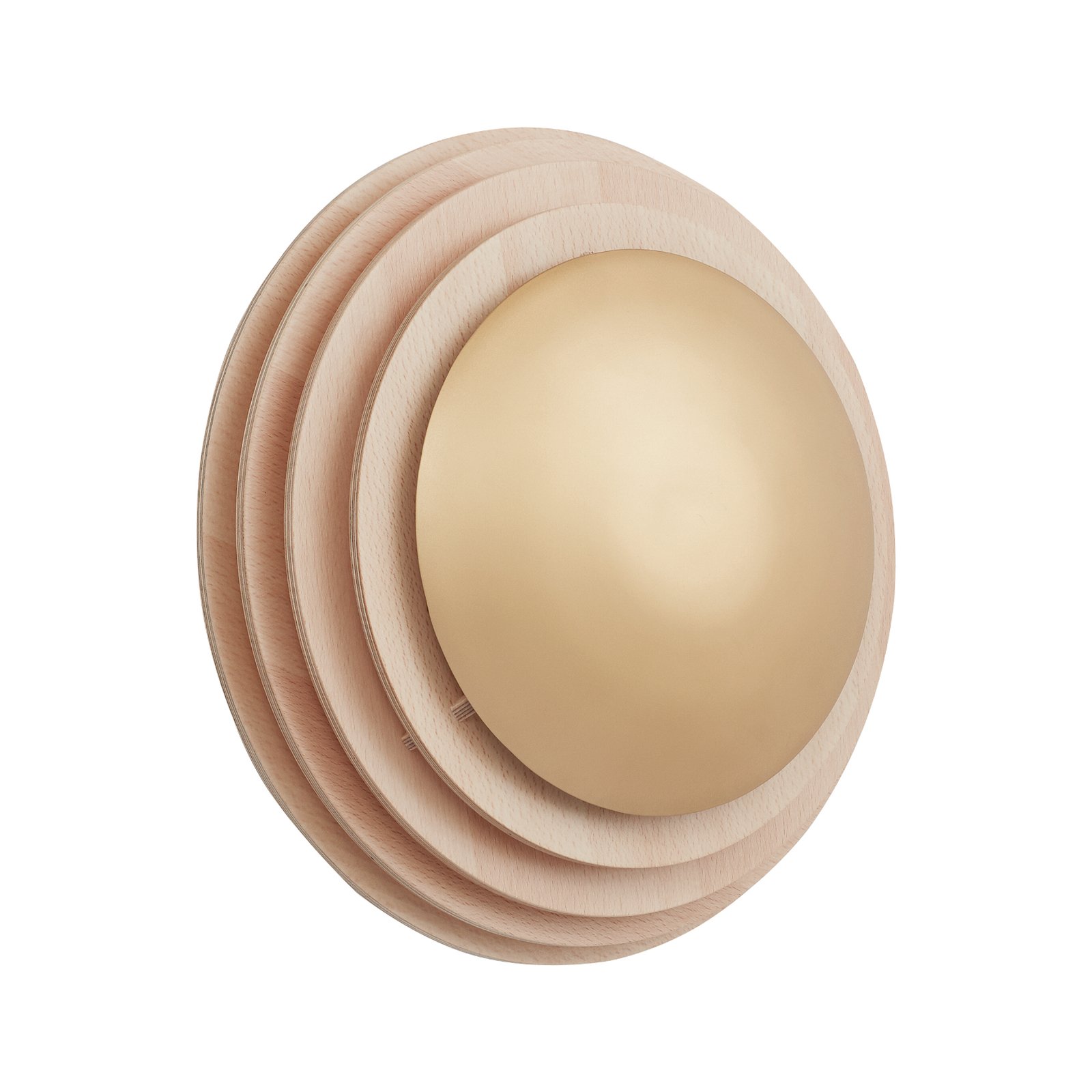 Twist ceiling light, beech, natural, Ø 42 cm