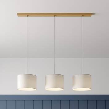 Corralee hanging light, white, 3-bulb