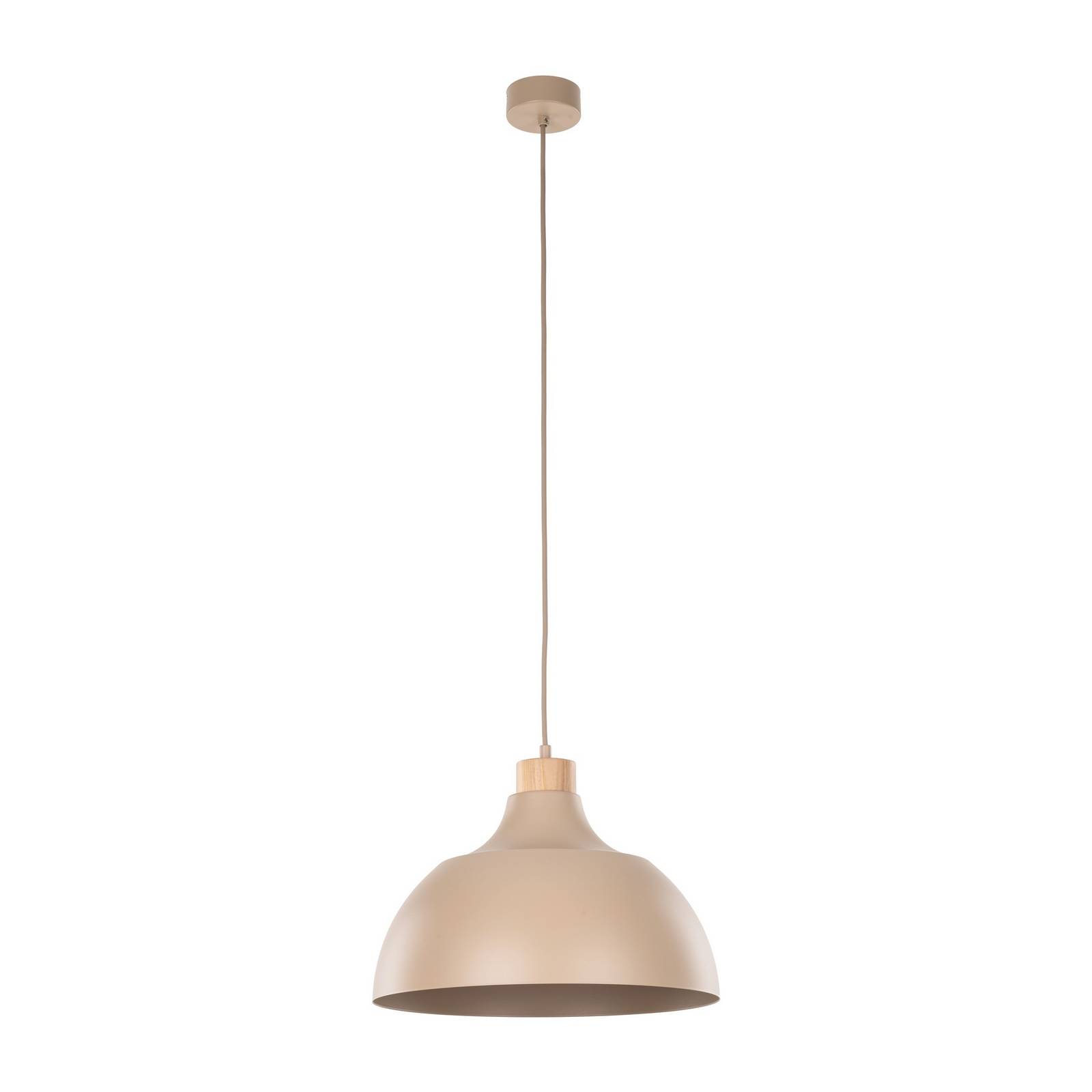 Żyrandol Cap, kolor piaskowy, metal, Ø 34 cm, E27