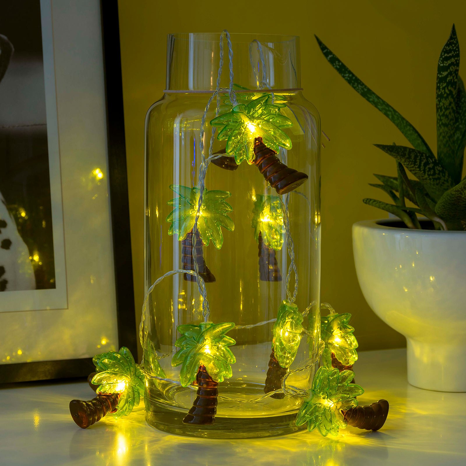 Konstmide SEASON Palm Trees LED string lights, battery-powered, plastic, 0.06 W, energy efficiency: A+, L: 180 cm