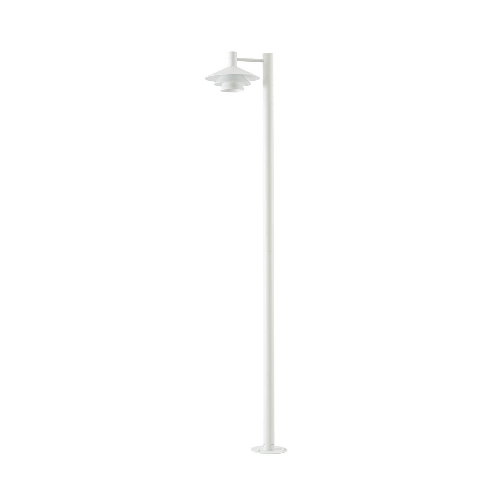 Lucande LED-Außenleuchte Montaro, weiß, 220 cm, IP54
