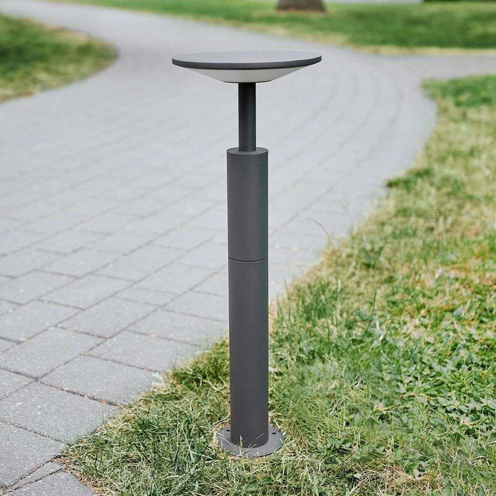 Fenia Lampă de Grădină de Exterior H60 Anthracite/Opal - Lucande