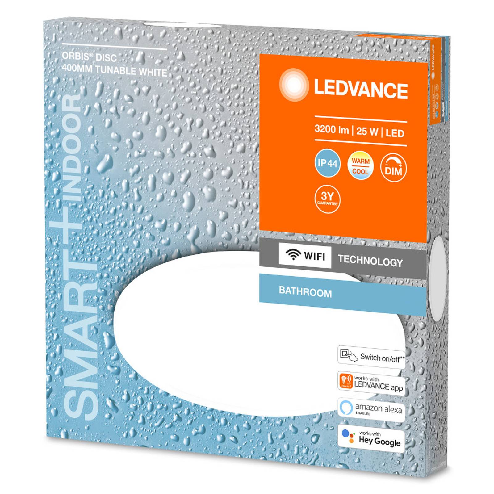 E-shop LEDVANCE SMART+ WiFi Orbis Disc, biela, Ø 40 cm