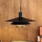 Dyberg Larsen Kay hanging light, Ø 50 cm, black, metal