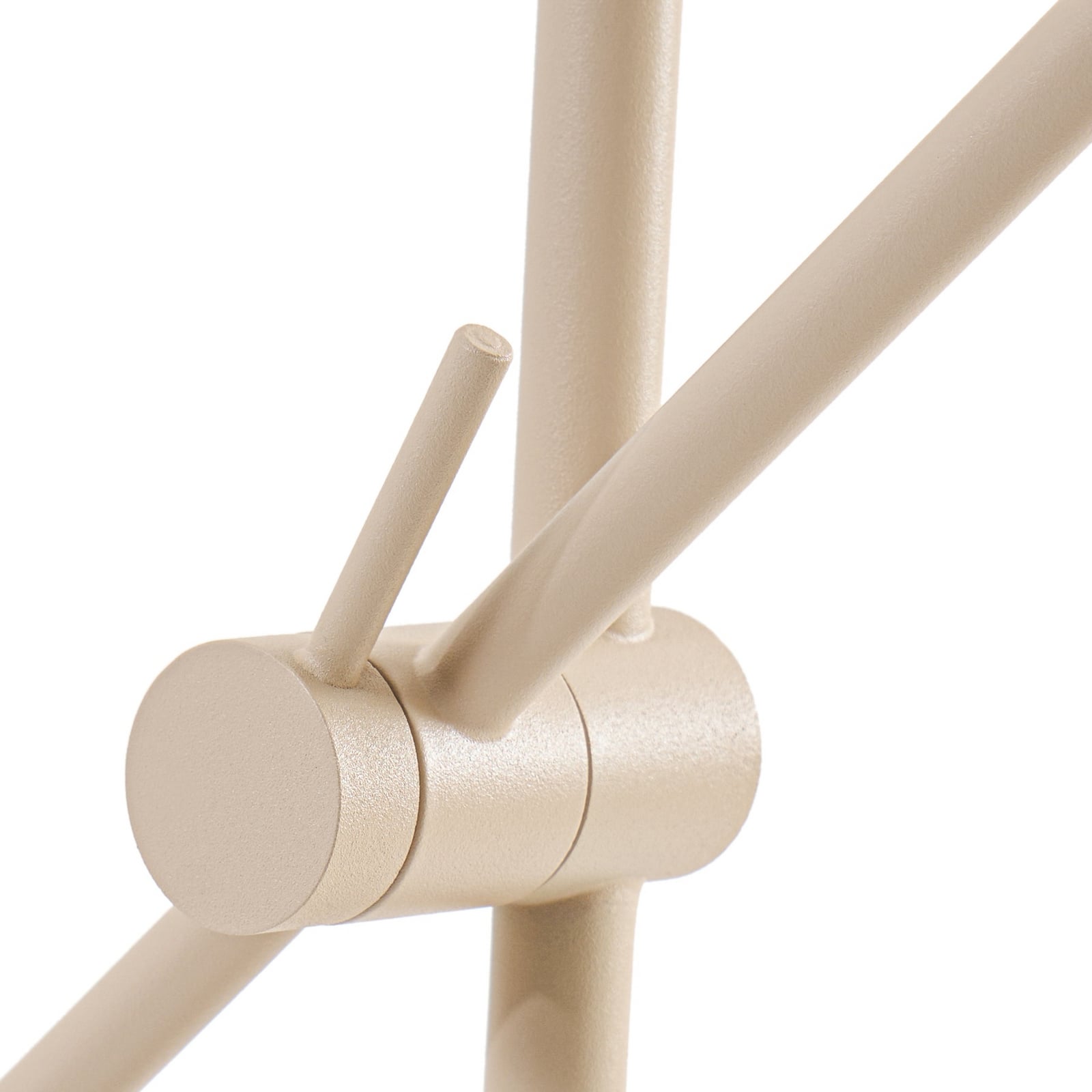 Vilo Stehleuchte, GU10, beige, beweglich, Höhe 153 cm, Metall - Lindby