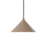 FRANDSEN Grasp hængelampe, sandgrå, Ø 15 cm, stik