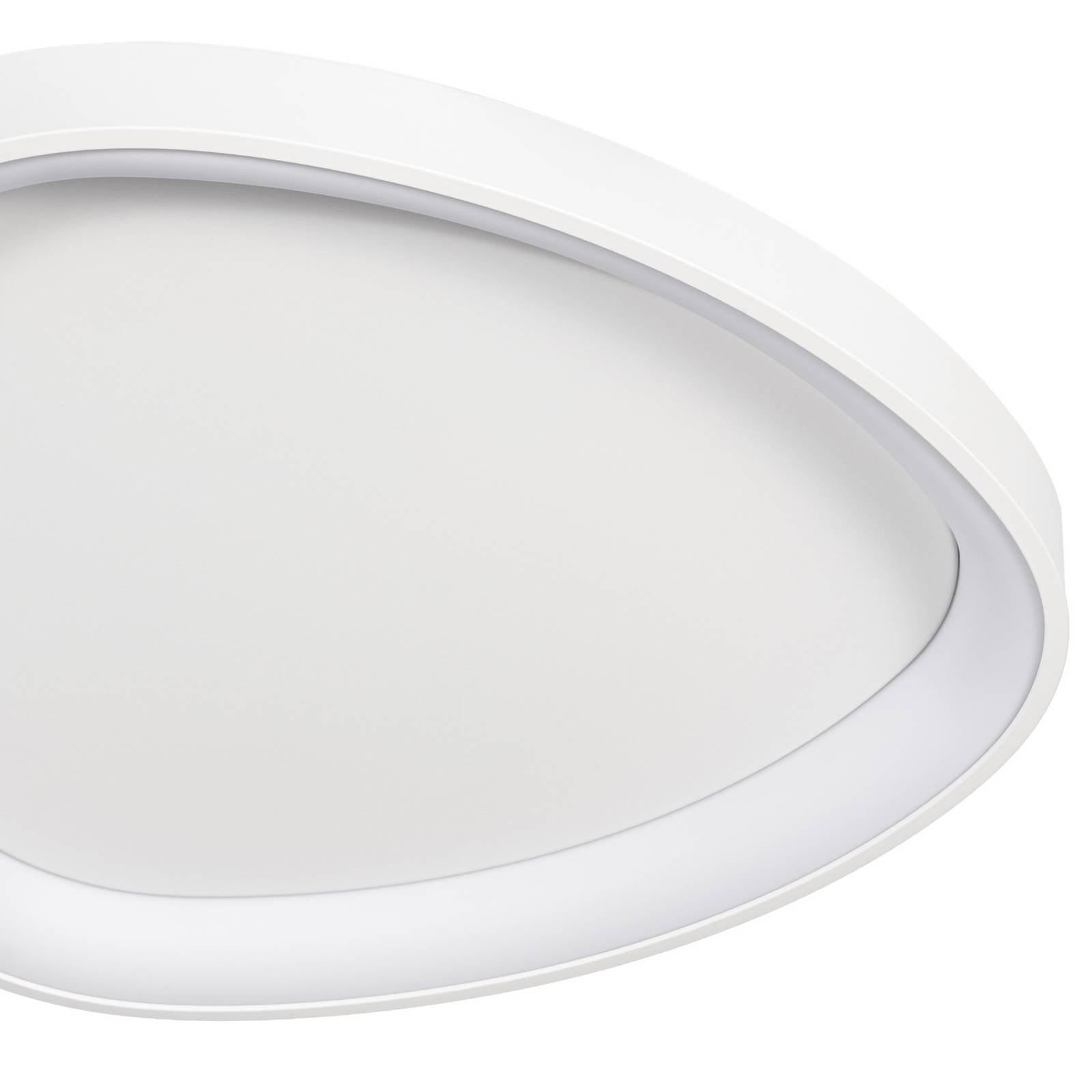 Lampa sufitowa LED Lindby Triangulo, biała, 42 cm, 3-stopniowa regulacja