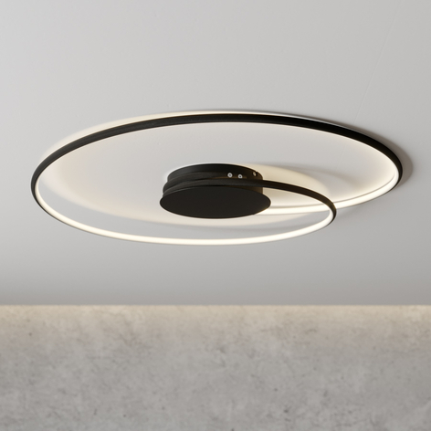 Lindby Joline LED-loftlampe, sort, 70 cm