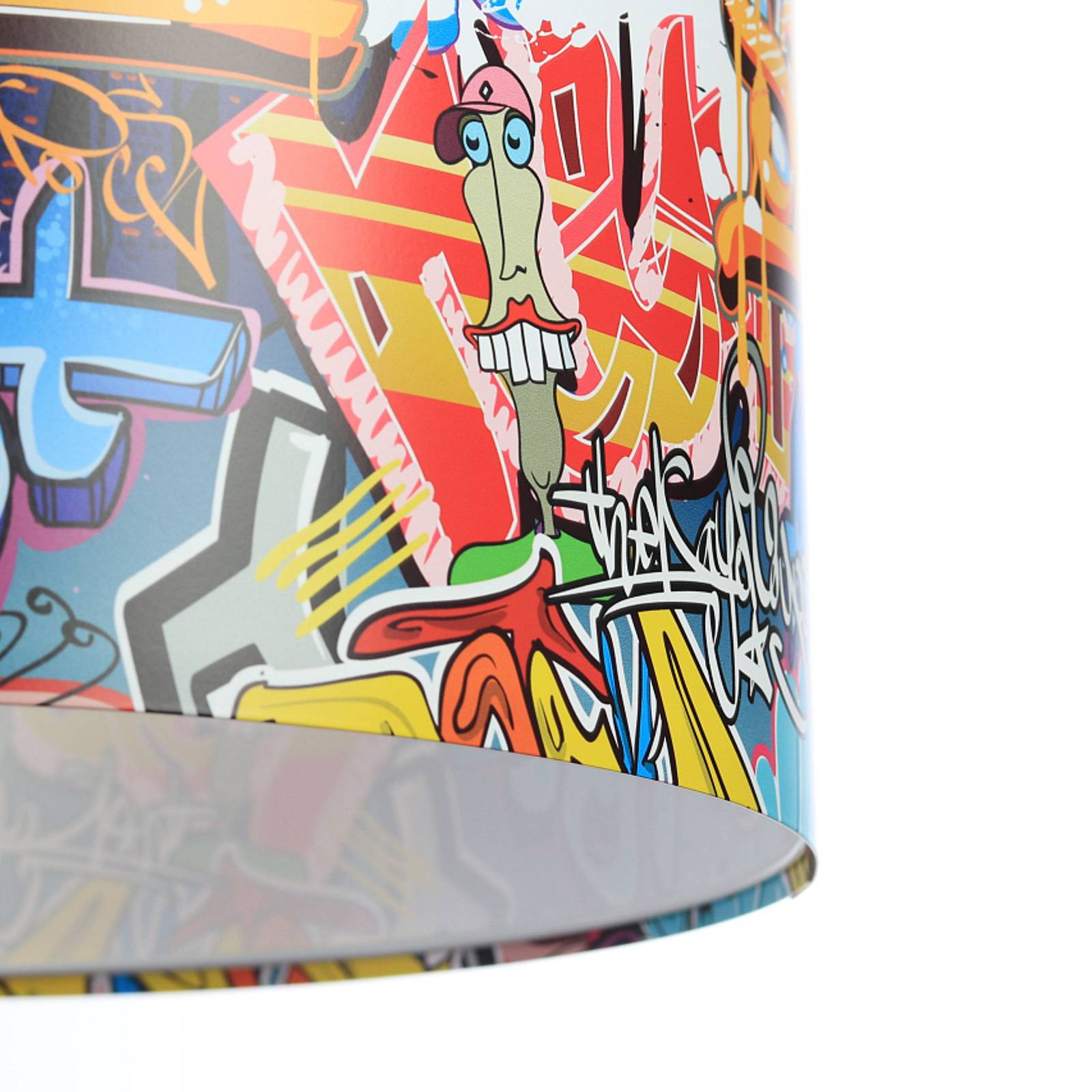 Lampa wisząca Graffiti z kolorowym nadrukiem foto