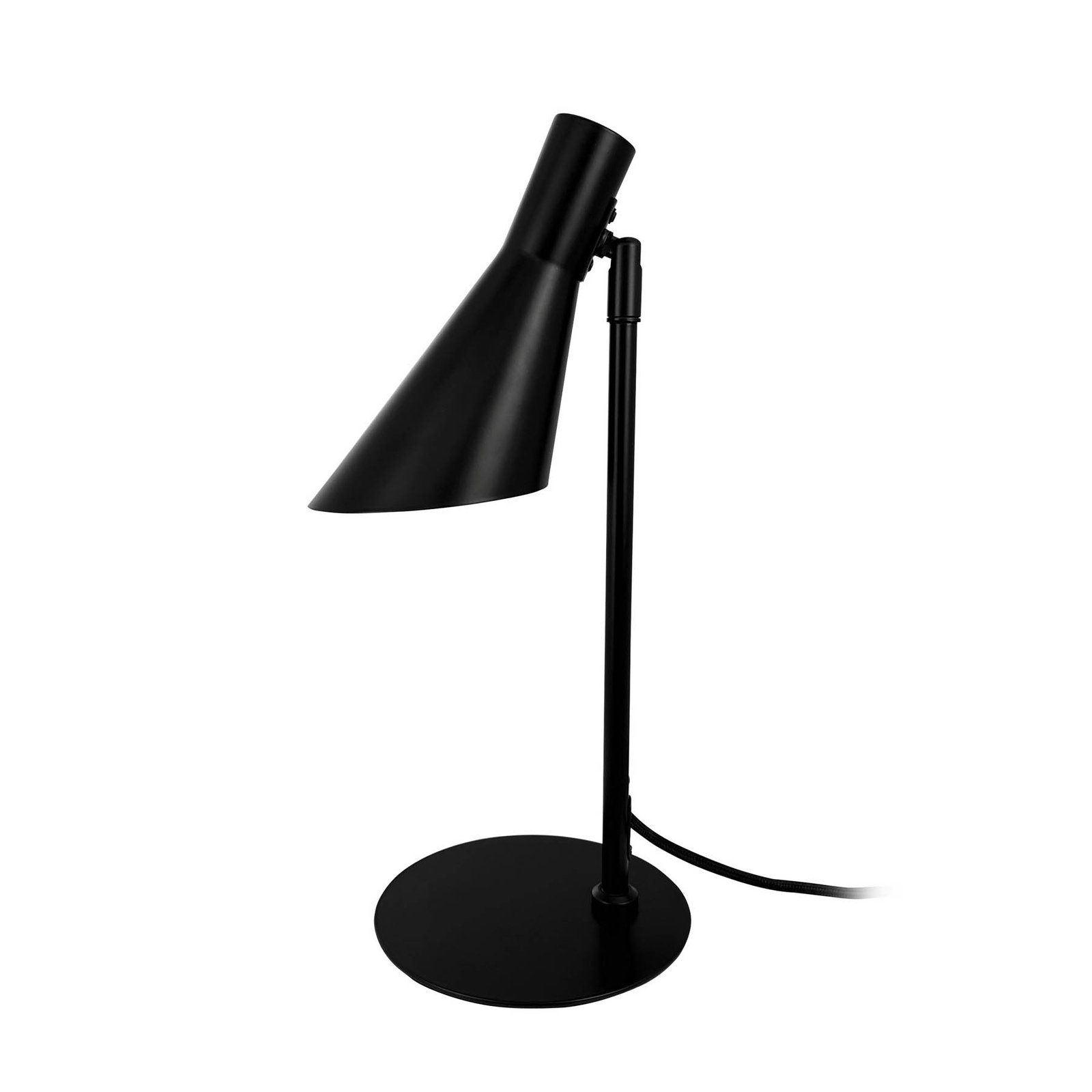 Stolná lampa Dyberg Larsen DL12, čierna, výška 39,5 cm, kov