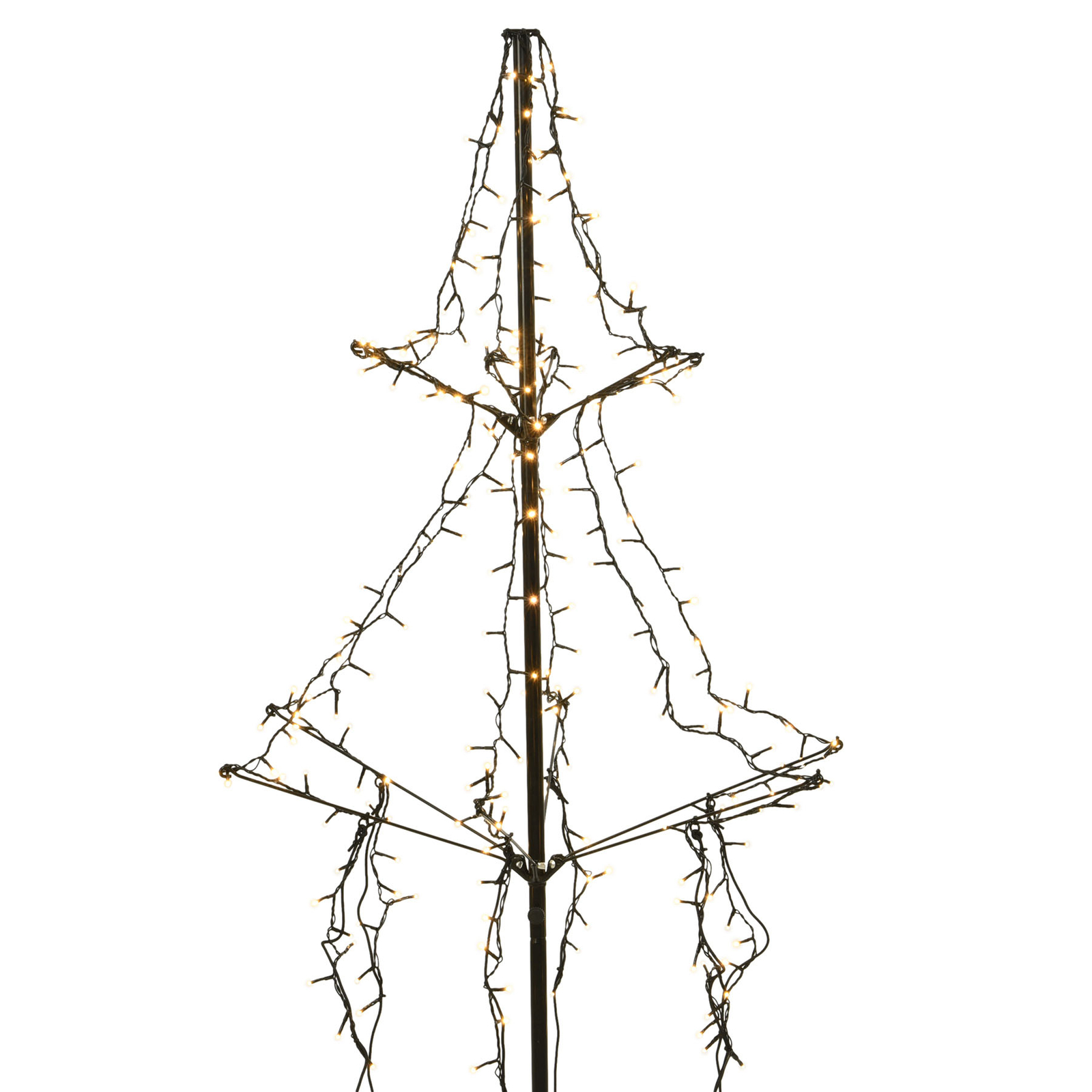 LED-træ med jordspyd, 2-trins, 240 lkld, 135 cm