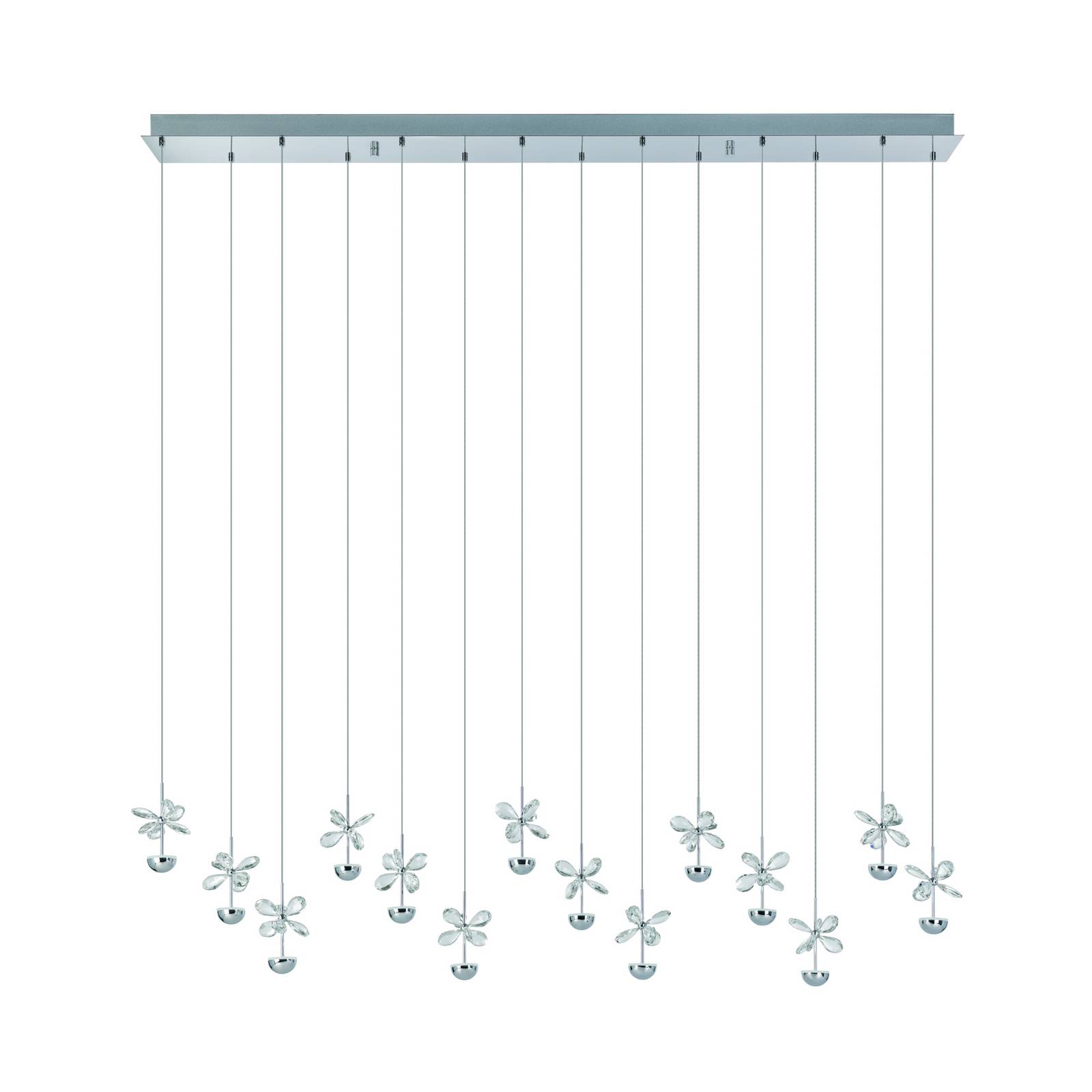 EGLO Stars Of Light LED-Hängelampe Pianopoli chrom, L. 140cm günstig online kaufen