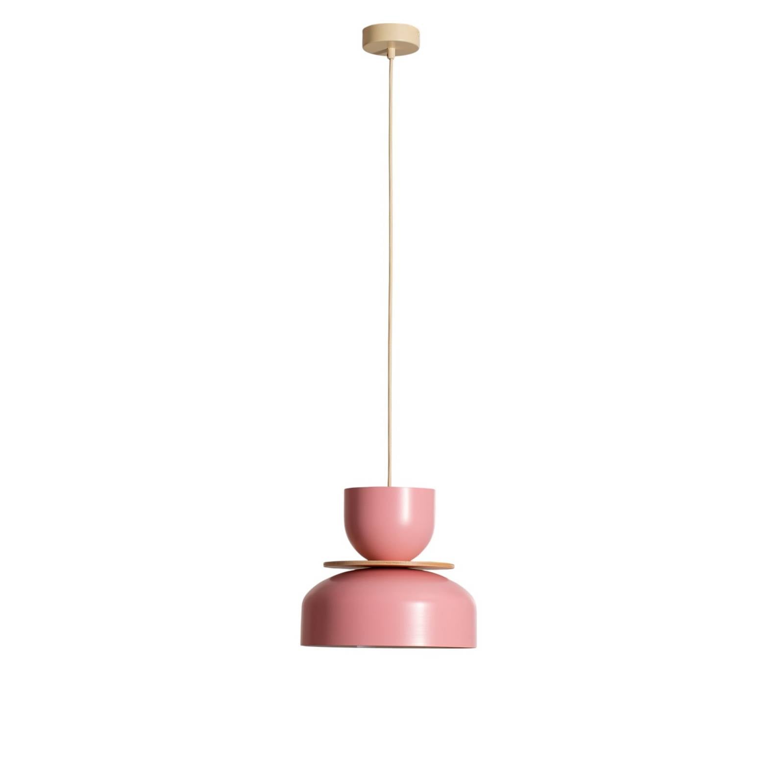 Hängeleuchte Uto rosa Metallschirm 30 cm