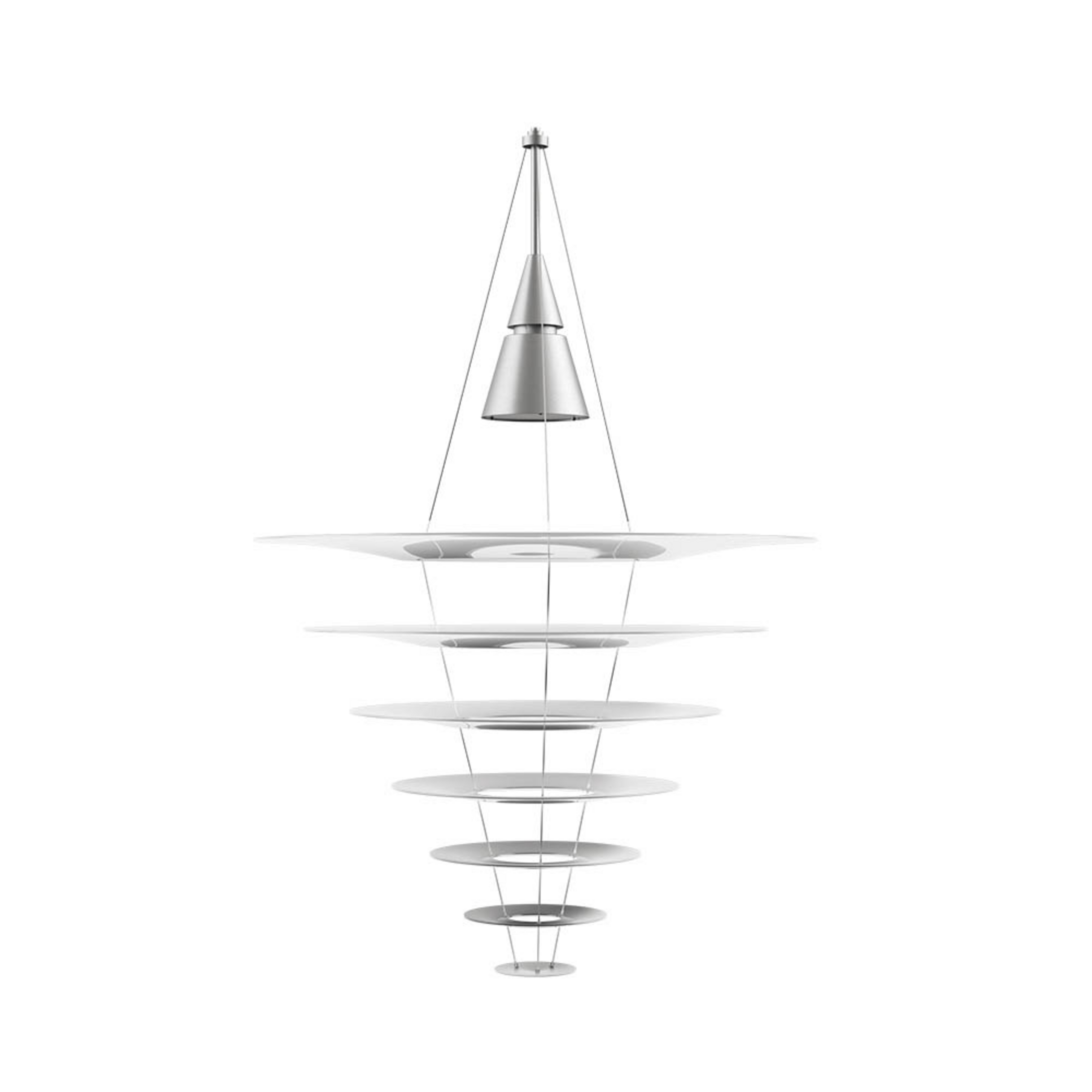 Enigma 825 LED Hanglamp Brushed Alu - Louis Poulsen