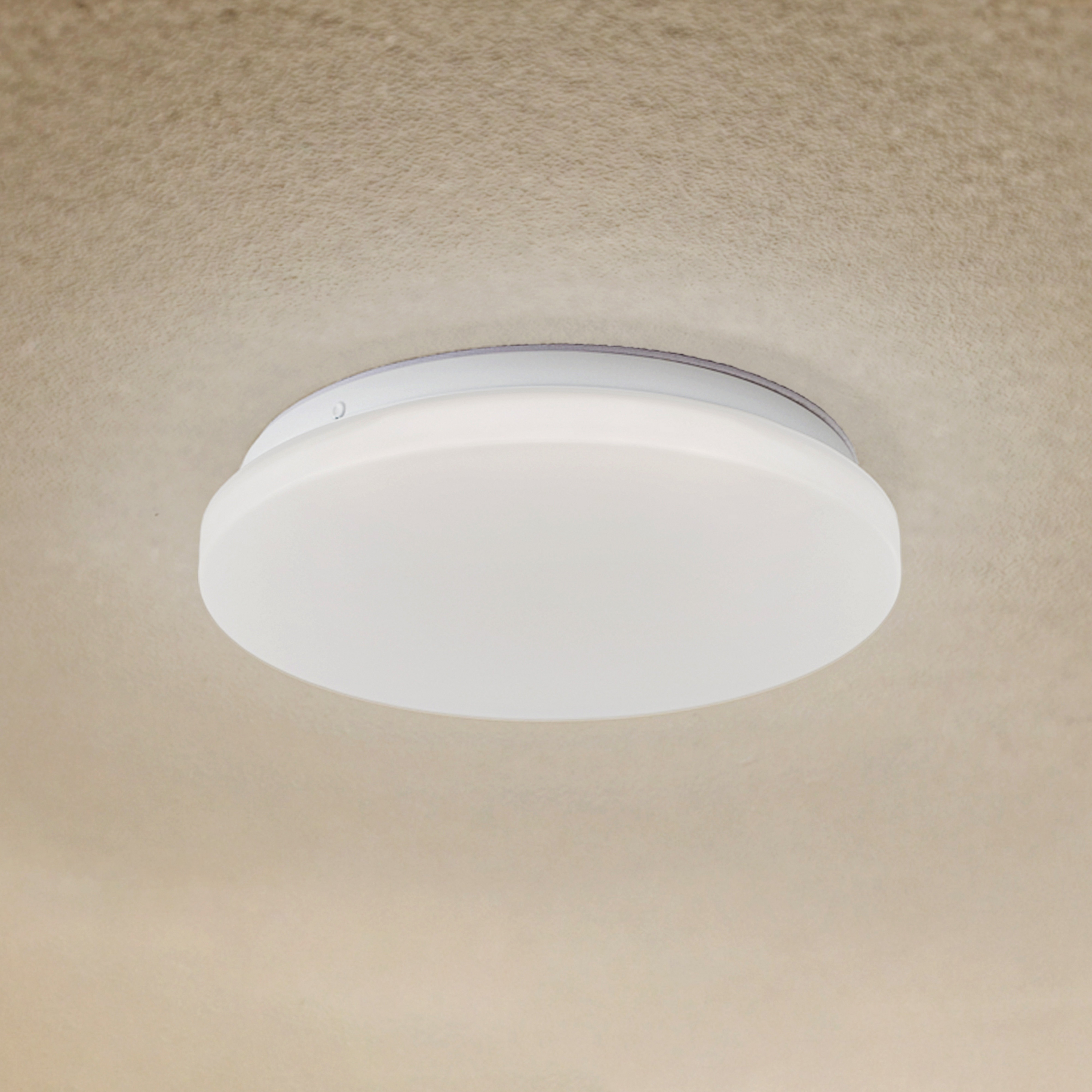 Lindby LED laevalgusti Kirkola, 3000 K, Ø 26 cm, valge