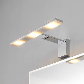 Chique LED-spiegellamp Lorik, chroom