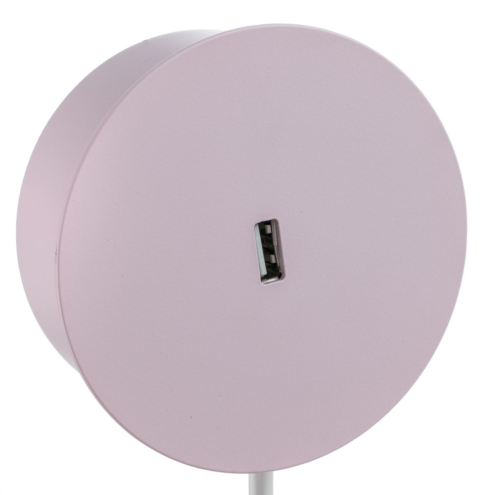 Prandina Bima W1 USB LED sieninis šviestuvas, rožinis