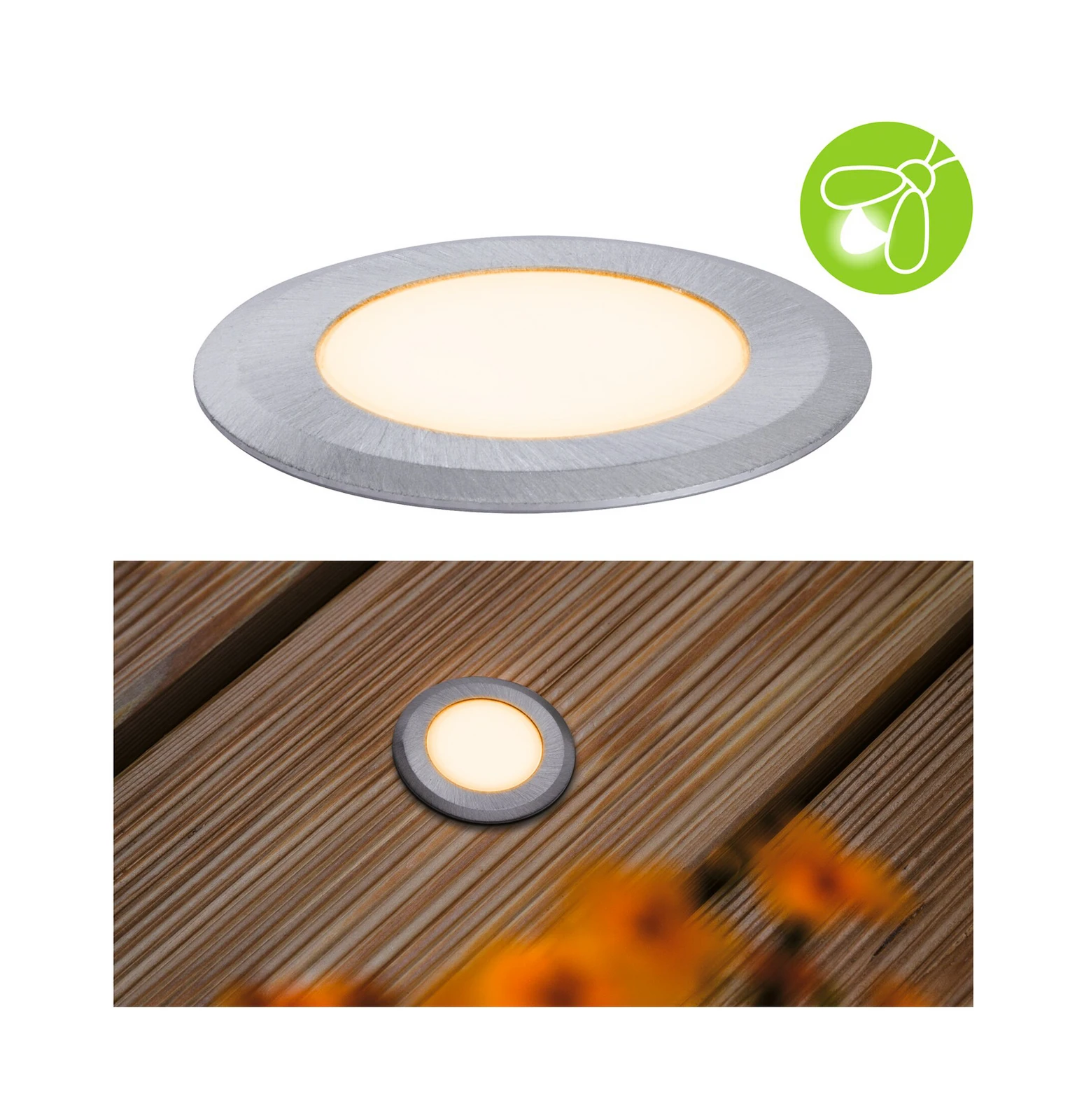 Paulmann Goldlicht LED-Bodeneinbaulampe Ø5cm